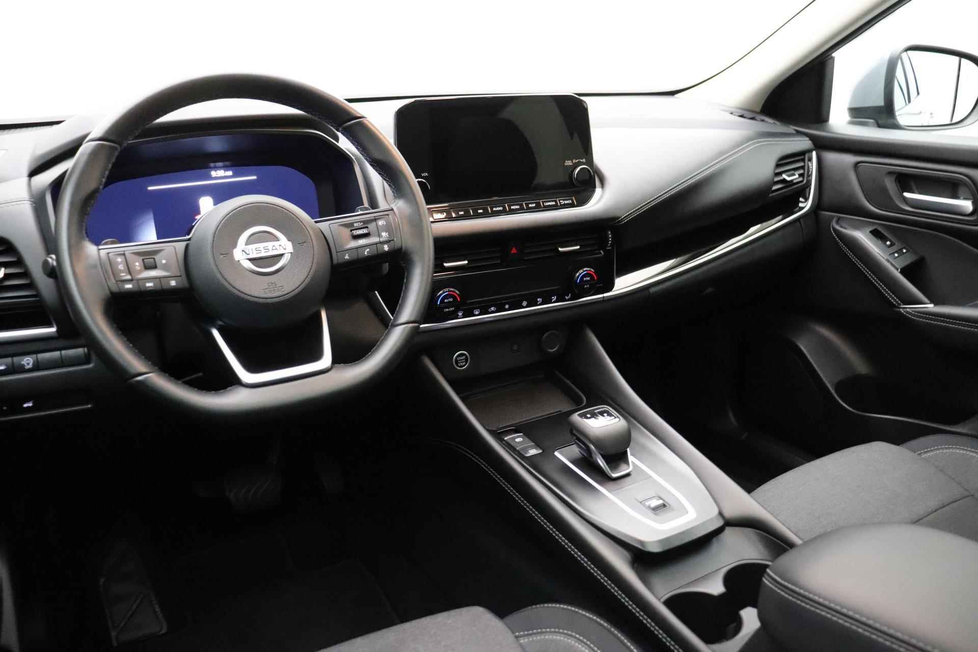 Nissan Qashqai 1.3 MHEV Xtronic N-Connecta 1800 kg trekgewicht! | Automaat | Navigatie | Panoramadak | Rondomzicht camera | Getint glas | Dakrails | Keyless - 8/37