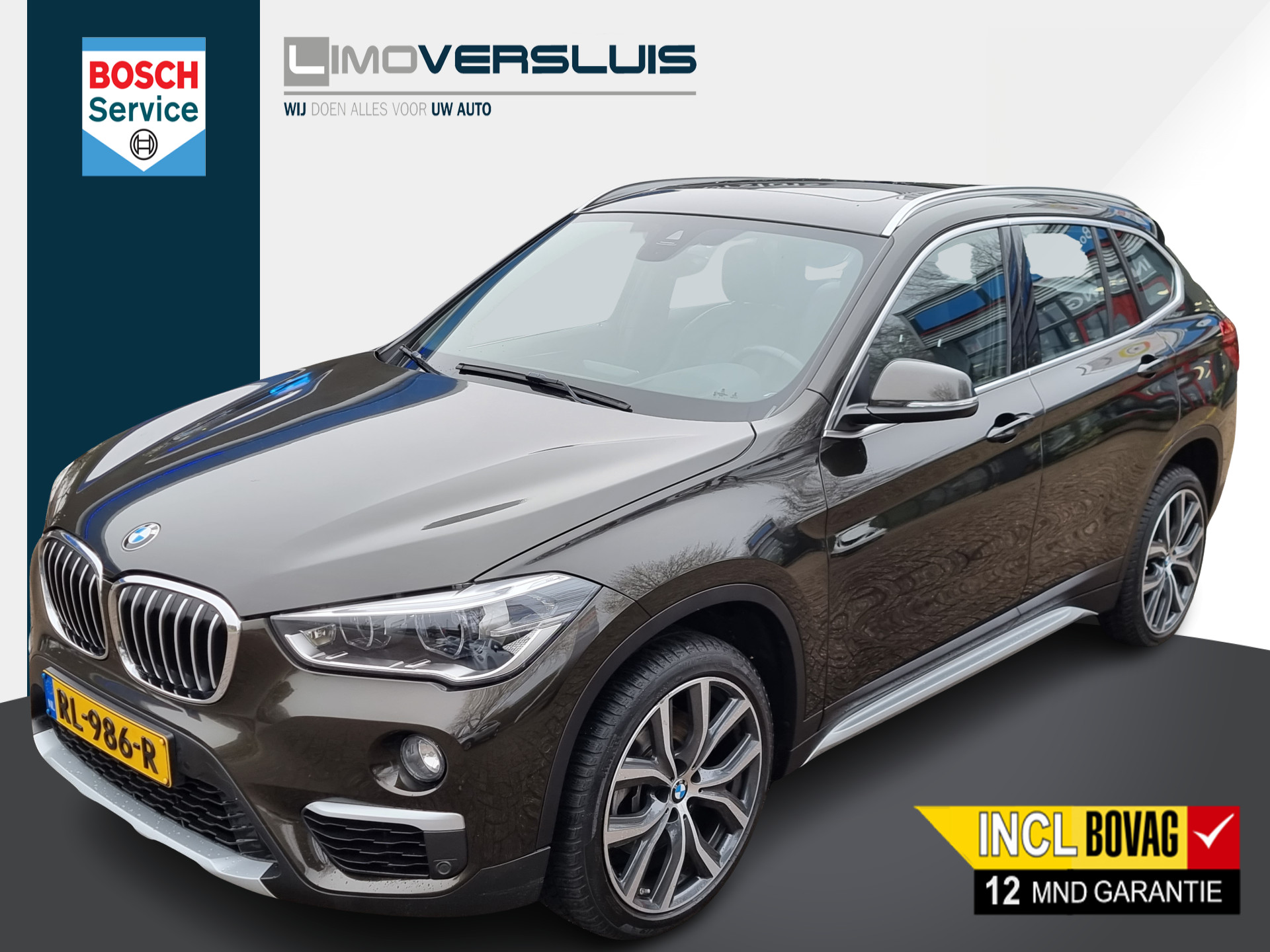 BMW X1 sDrive20i High Executive 192 PK | X-line | Panorama | Led | Climate contr. | Leder | NL-auto 12 mnd BOVAG garantie Whatsapp 06-53188999 bij viaBOVAG.nl