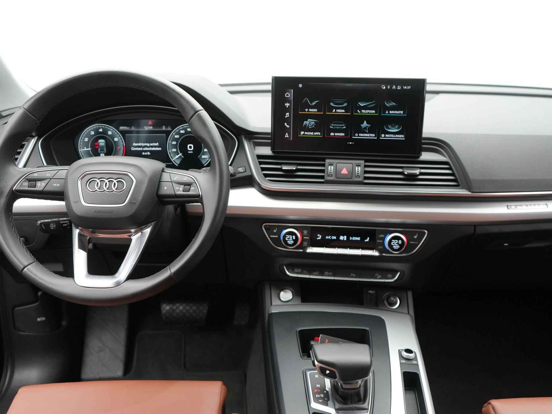 Audi Q5 50 TFSI e Advanced edition Quattro | Luchtvering | Adap. Cruise | Leder | - 13/36