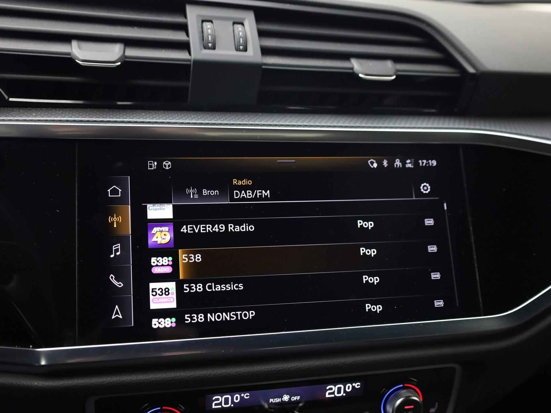 Audi Q3 Sportback 45 TFSI E 245 pk S Line | Elektrische Stoelen + Verwarming | 360 Camera | Virtual Cockpit Plus | - 27/43
