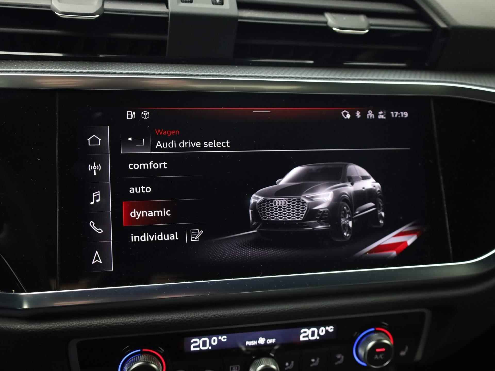 Audi Q3 Sportback 45 TFSI E 245 pk S Line | Elektrische Stoelen + Verwarming | 360 Camera | Virtual Cockpit Plus | - 28/43