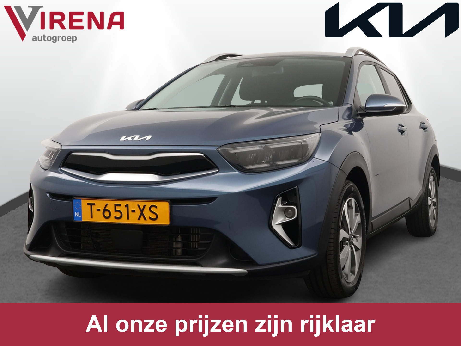 Kia Stonic 1.0 T-GDi MHEV DynamicPlusLine Led Koplampen - Climate Control - Cruise Control - Navigatie - Apple/Android Carplay - Fabrieksgarantie tot 05-10-2030