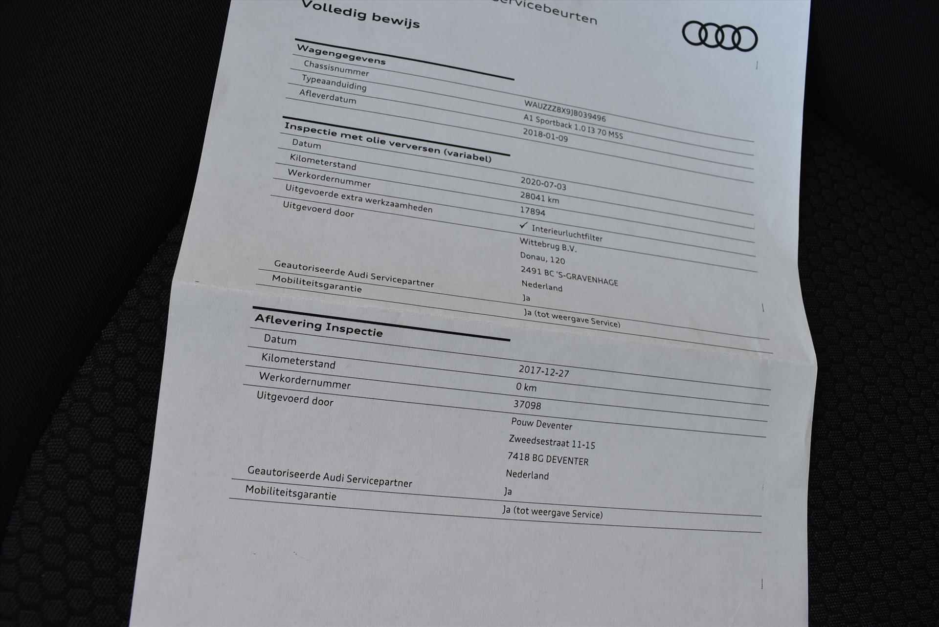 AUDI A1 Sportback 1.0 TFSI 95pk Adrenalin - 10/29