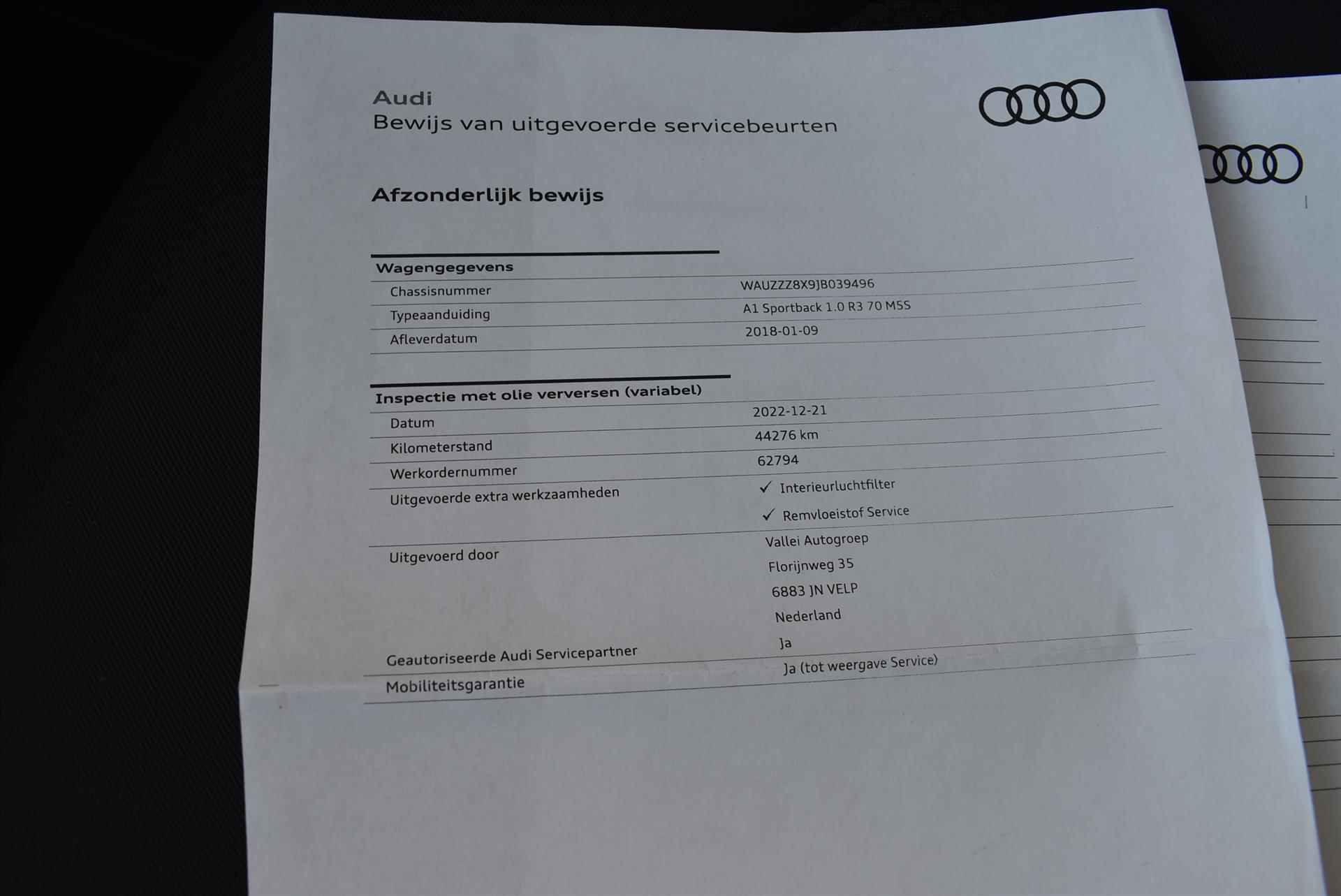 AUDI A1 Sportback 1.0 TFSI 95pk Adrenalin - 11/29