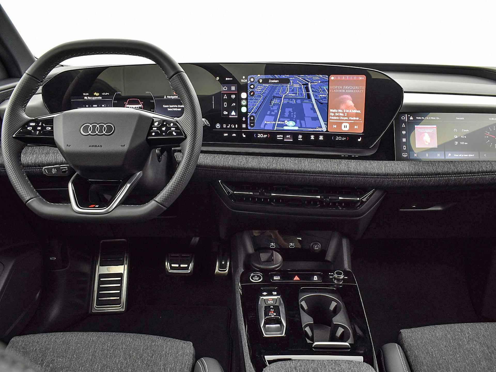 Audi Q6 e-tron S edition performance 100 kWh · Luchtvering · Adaptive cruise control · Camera's rondom - 38/49