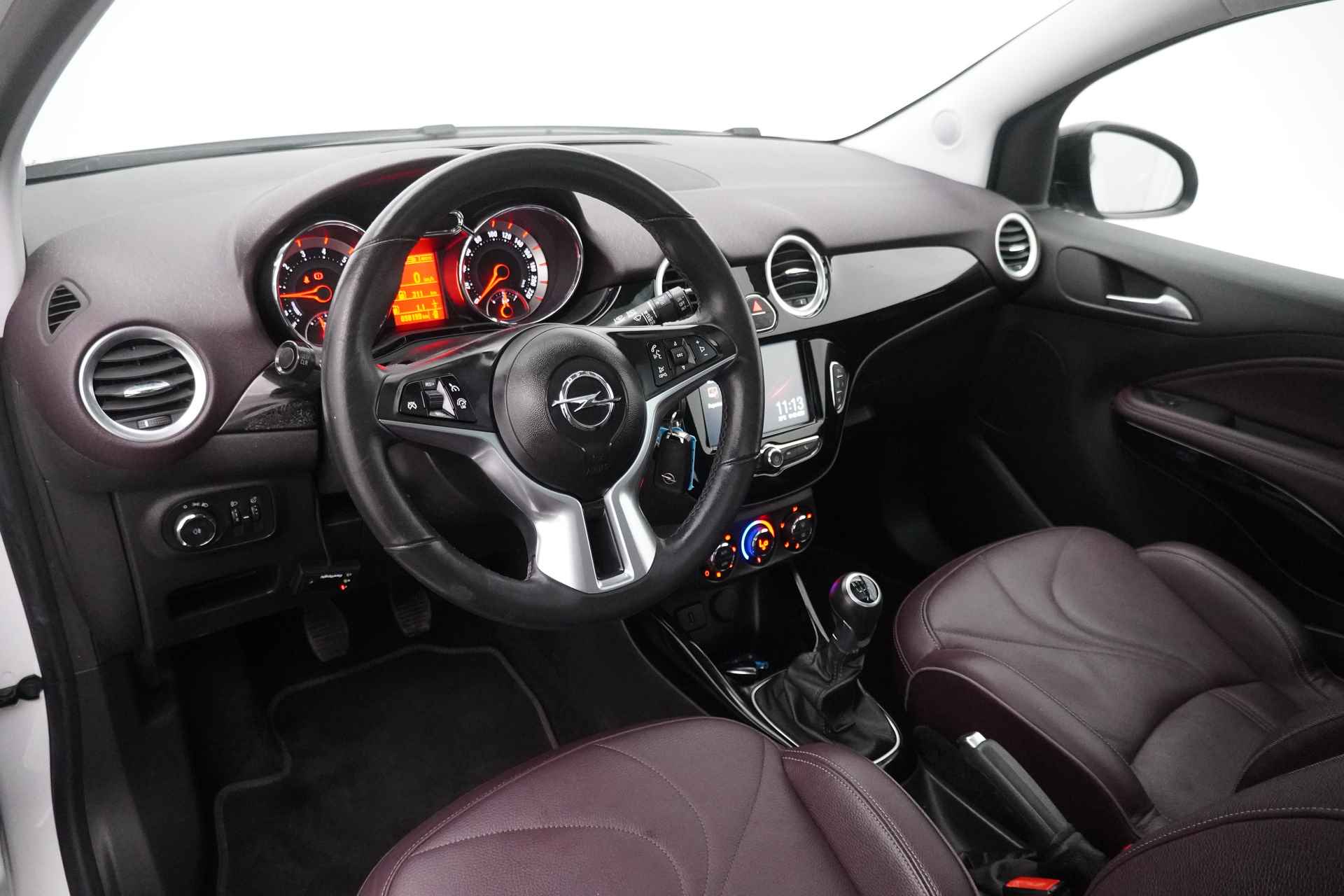 Opel ADAM BWJ 2017 / 1.0 Turbo 90PK Jam Favourite / Leer / Pano dak / Clima / Navi / Cruise / Stoelverw. / Stuurwiel verw. / Carplay / - 4/30