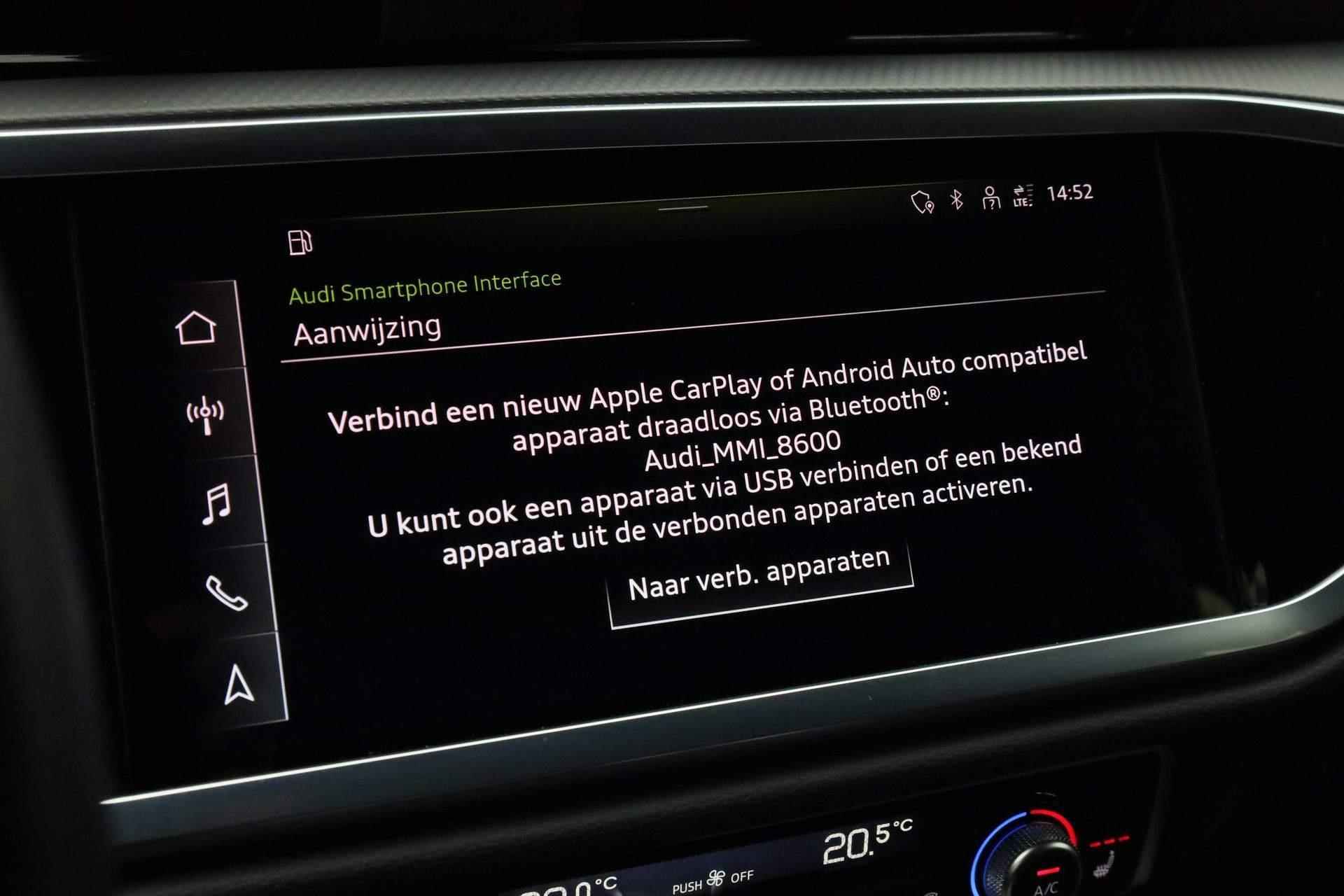 Audi Q3 Sportback 35 TFSI 150PK S-tronic Advanced Edition / S-Line | Navi | Trekhaak | LED | Camera | Leder/alcantara | 18 inch - 30/43