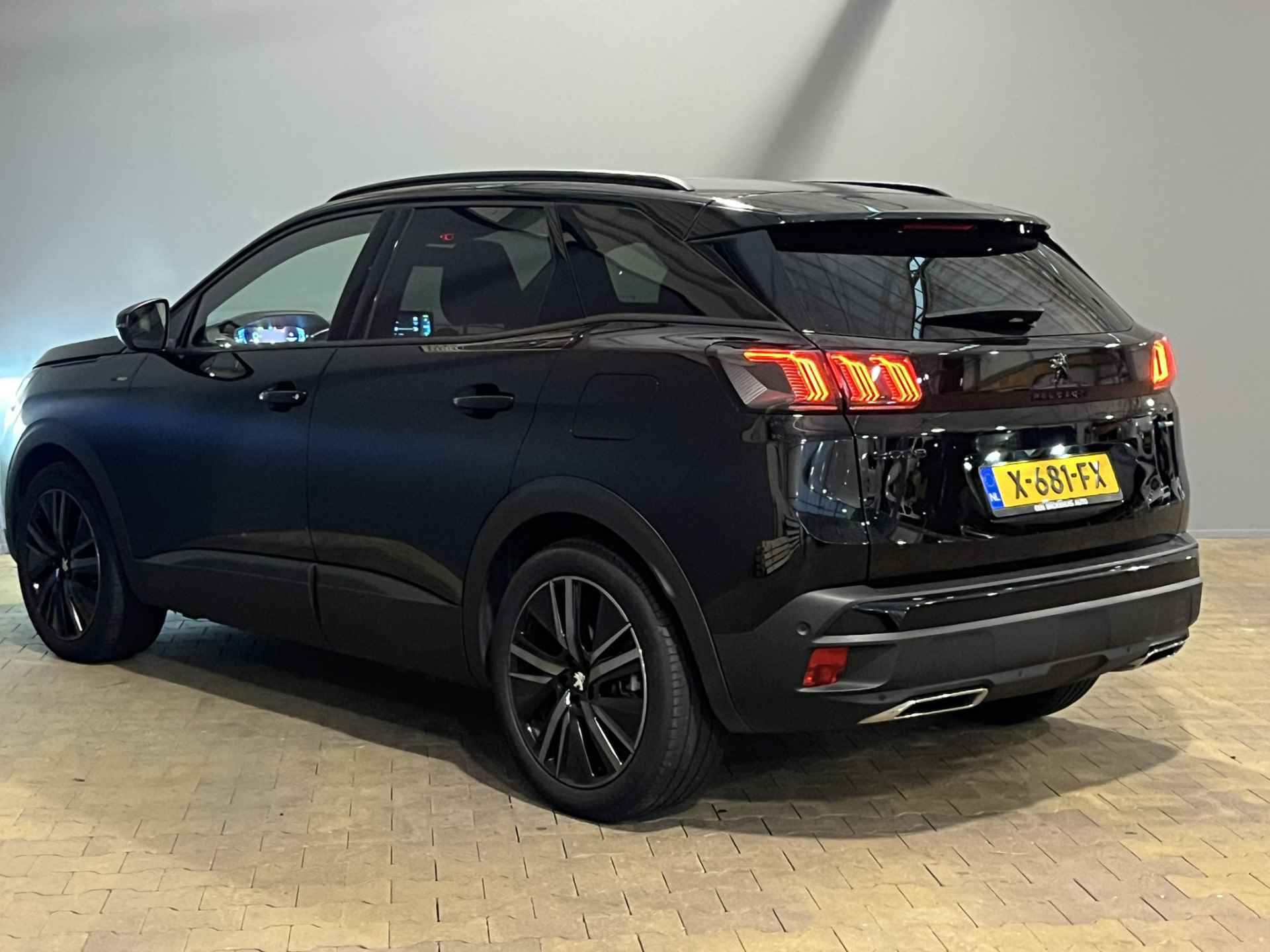 Peugeot 3008 1.6 HYbrid 225 GT | Black Pack | Panoramadak | Keyless | Elek.Stoel | Elek.Klep | Camera | Adaptieve cruise | Clima | Dode hoek  Geheugen! | Leder/Stof | 19'' Lichtmetaal | Getint glas | Carplay | 2023 | 18.337KM! - 11/56