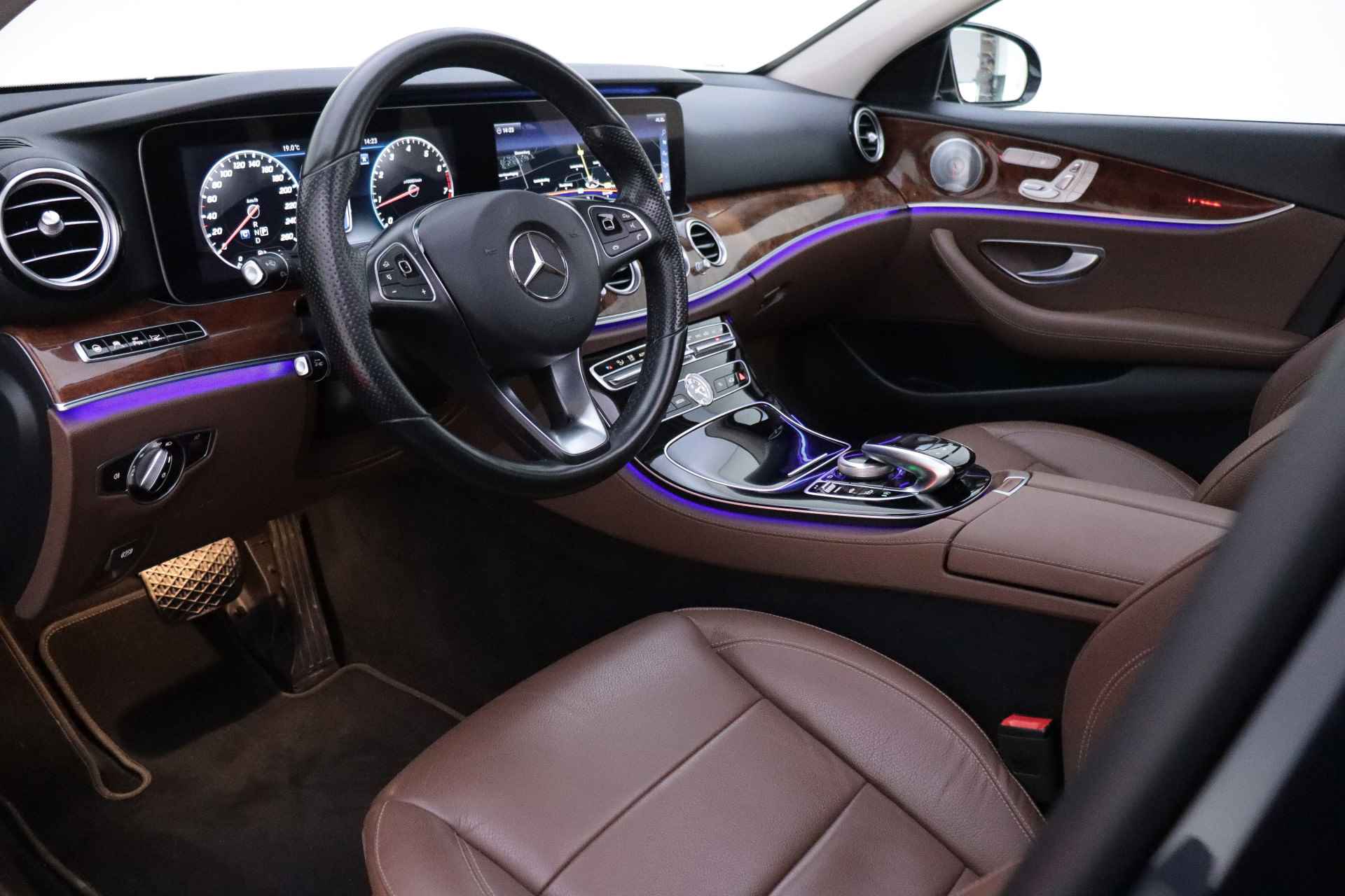 Mercedes-Benz E-Klasse Estate 200 Aut. Premium Plus VOL OPTIES! PANO/BURMESTER/MEMORY/360 CAM/AMBIANCE LIGHT/ADAPTIVE CRUISE/BLINDSPOT/DAB+/APPLE CARPLAY/LMV 18'' - 18/29