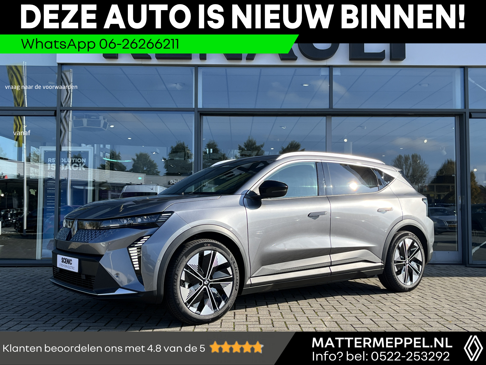 Renault Scénic E-Tech EV87 techno long range | Nu met extra korting | Pack Comfort Premium | Pack Advanced Drive Assist