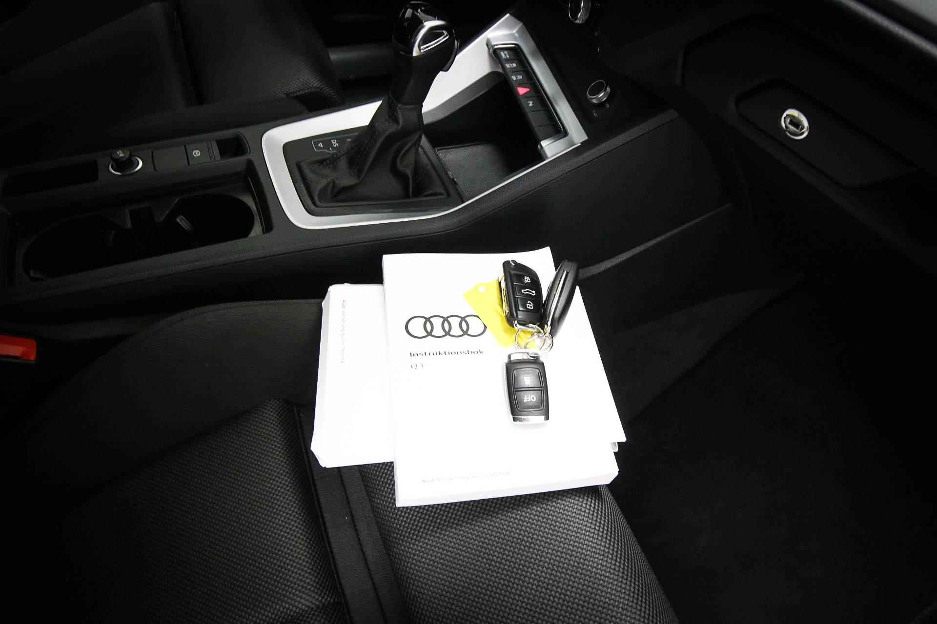 Audi Q3 35 TFSI edition | PARKEER PACK | STANDKACHEL | VIRTUAL COCKPIT | LED | STOELVERWARMING | ACC | NAVI | DAB | APPLE | TREKHAAK | 18" - 57/59