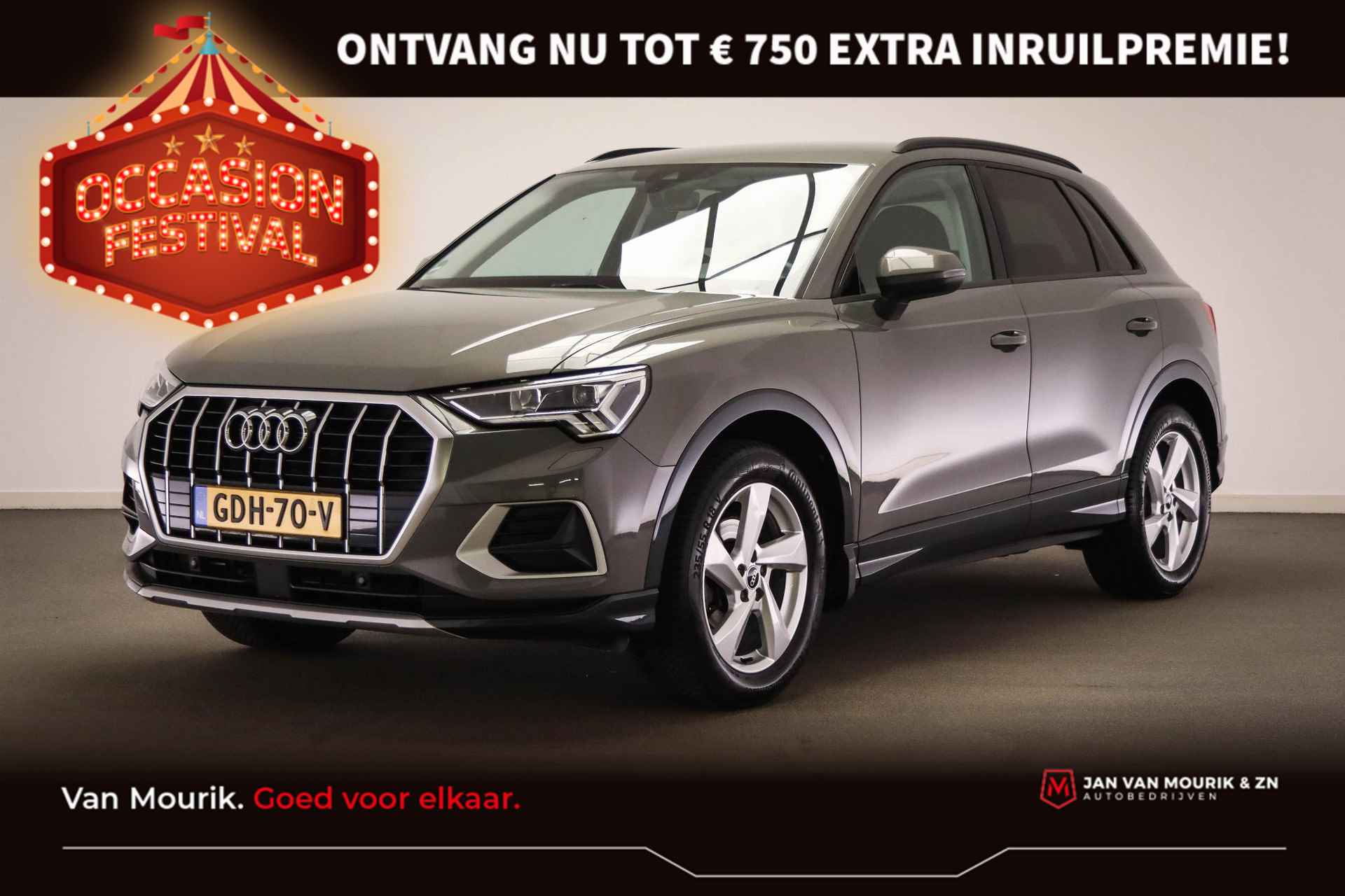 Audi Q3 35 TFSI edition | PARKEER PACK | STANDKACHEL | VIRTUAL COCKPIT | LED | STOELVERWARMING | ACC | NAVI | DAB | APPLE | TREKHAAK | 18" - 1/59