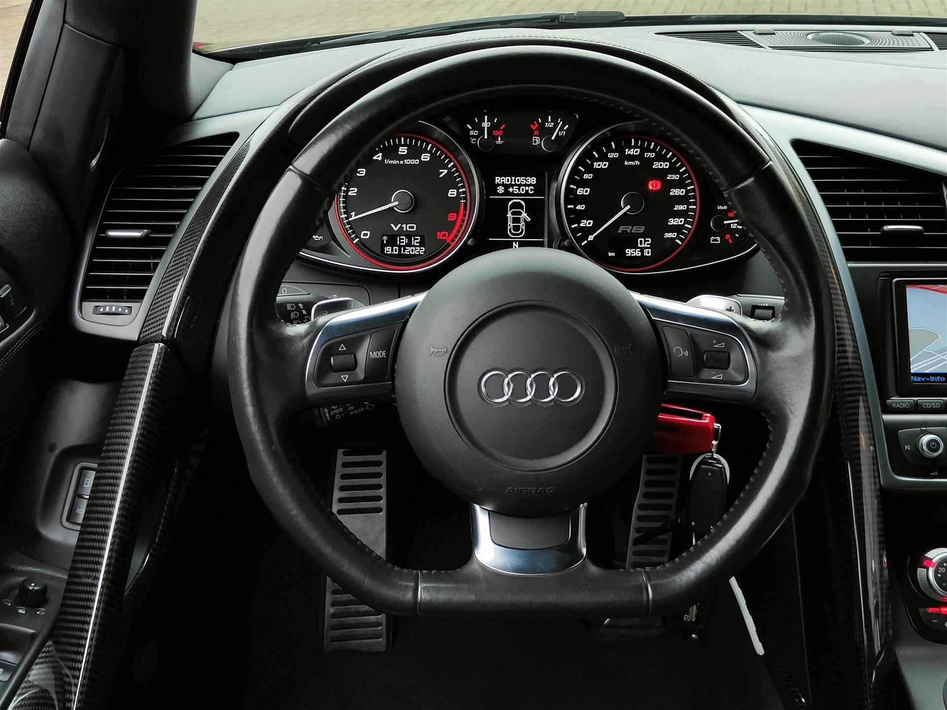 Audi R8 5.2 V10 FSI Quattro| Carbon | Bang & Olufsen | Navigatie | Leder - 24/30