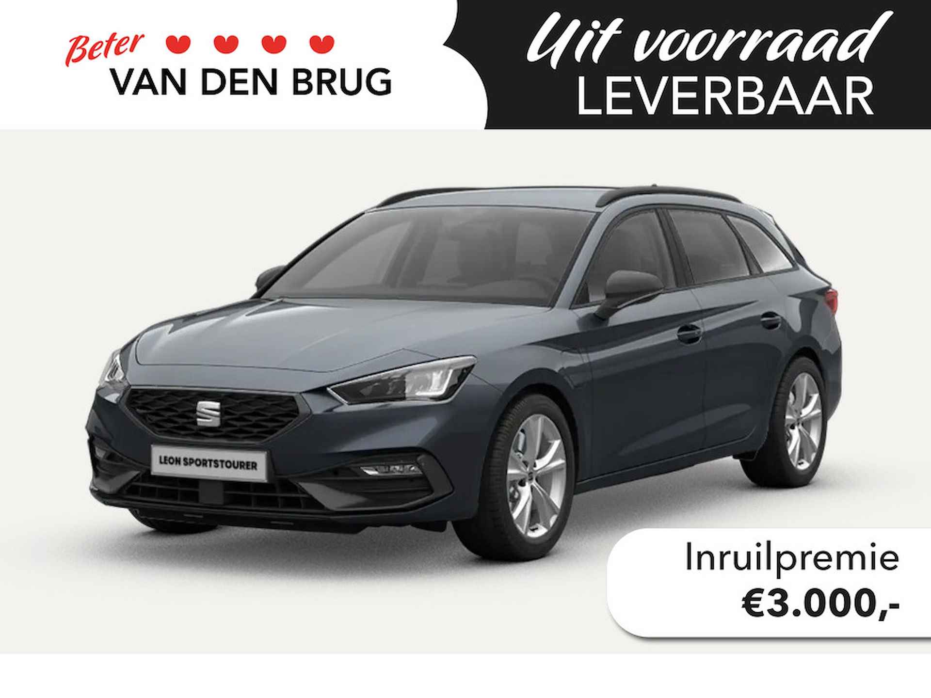 SEAT Leon Sportstourer 1.5 TSI e-Hybrid 204pk FR PHEV First Edition | 130km actieradius elektrisch | Dodehoeksensor