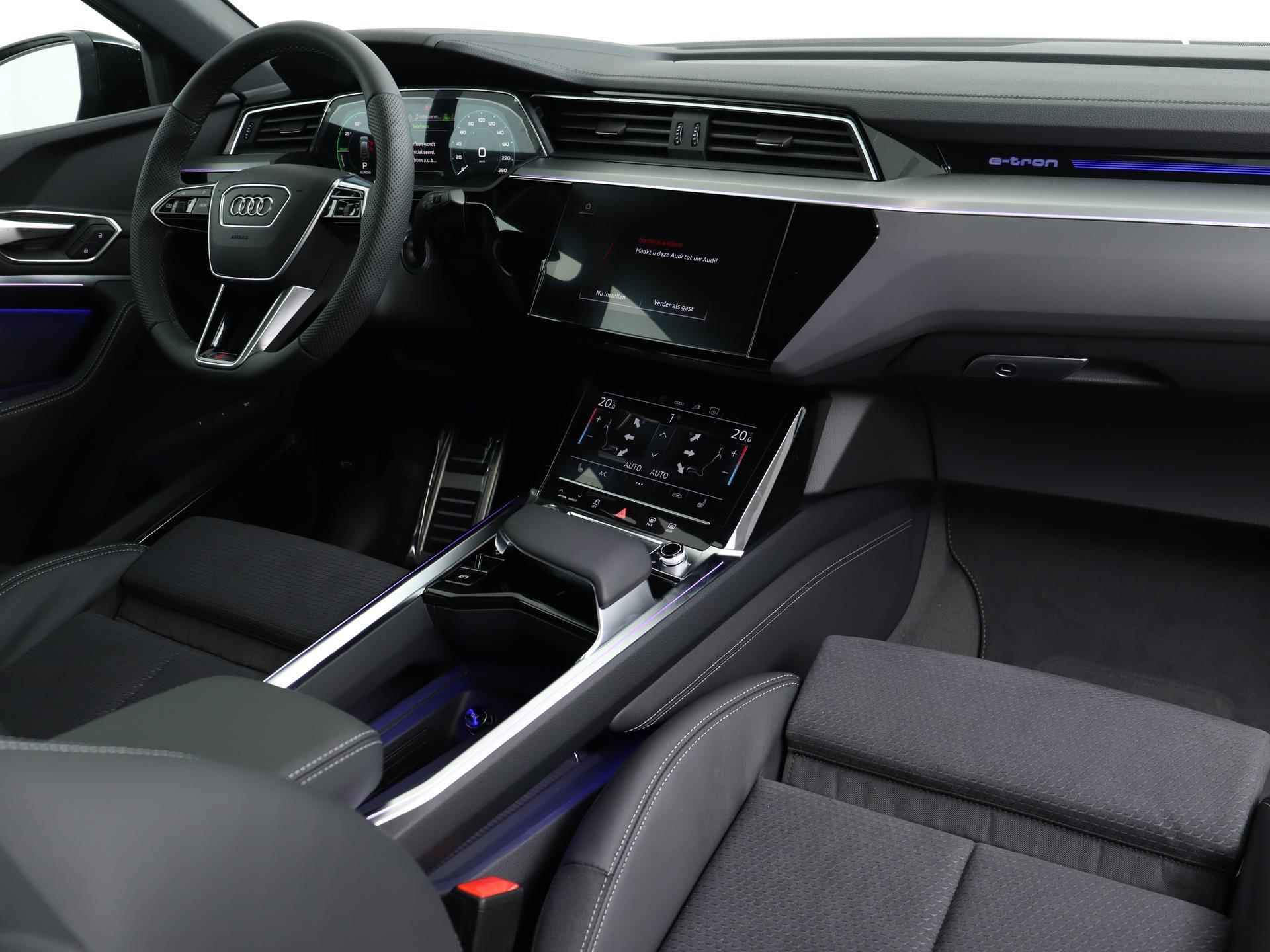 Audi Q8 Sportback e-tron 55 quattro S Edition 115 kWh | Panoramadak | Camera | LED | Adaptive Cruise | Stoelverwarming | Navigatie | - 25/46