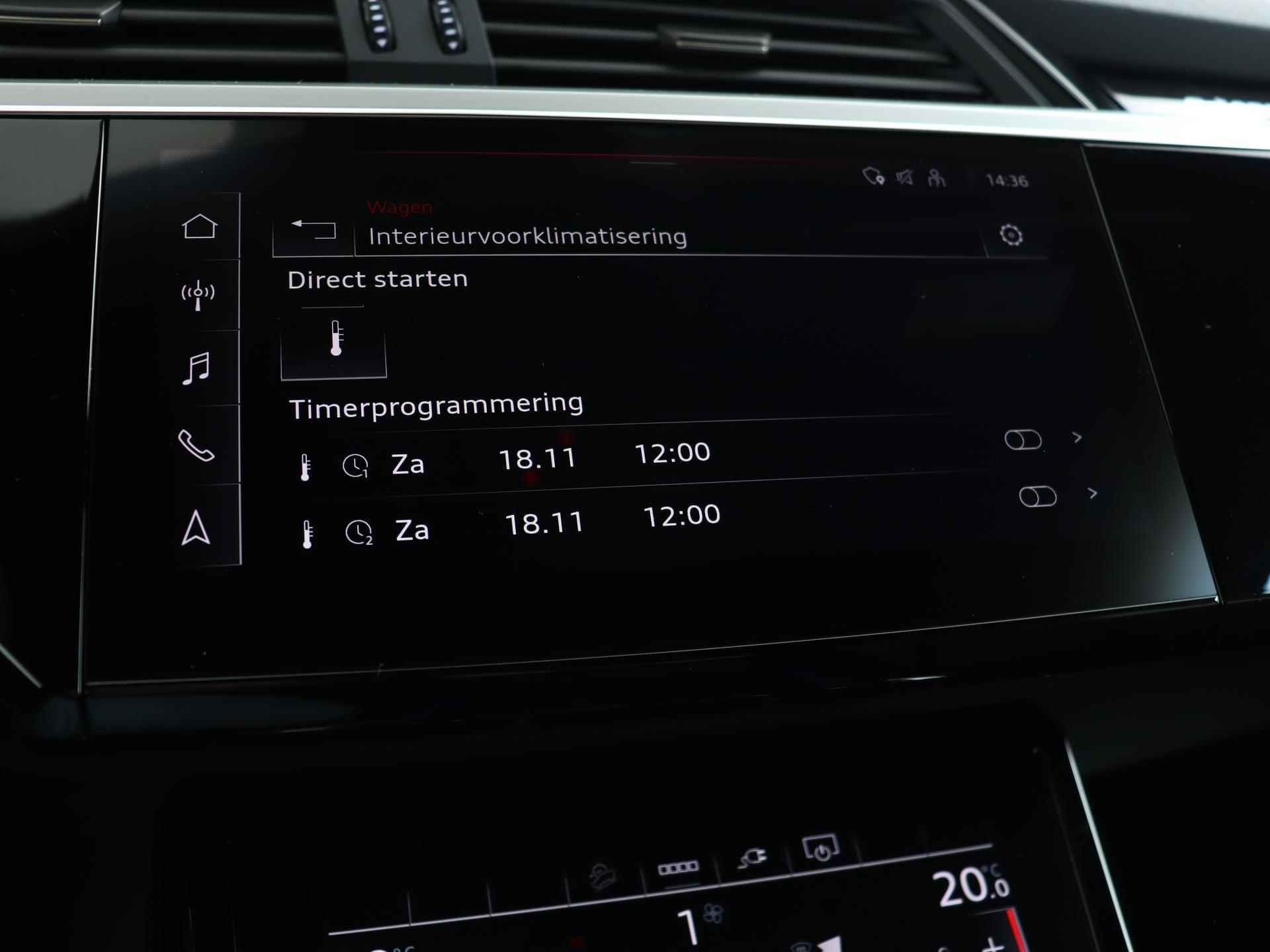 Audi Q8 Sportback e-tron 55 quattro S Edition 115 kWh | Panoramadak | Camera | LED | Adaptive Cruise | Stoelverwarming | Navigatie | - 42/46