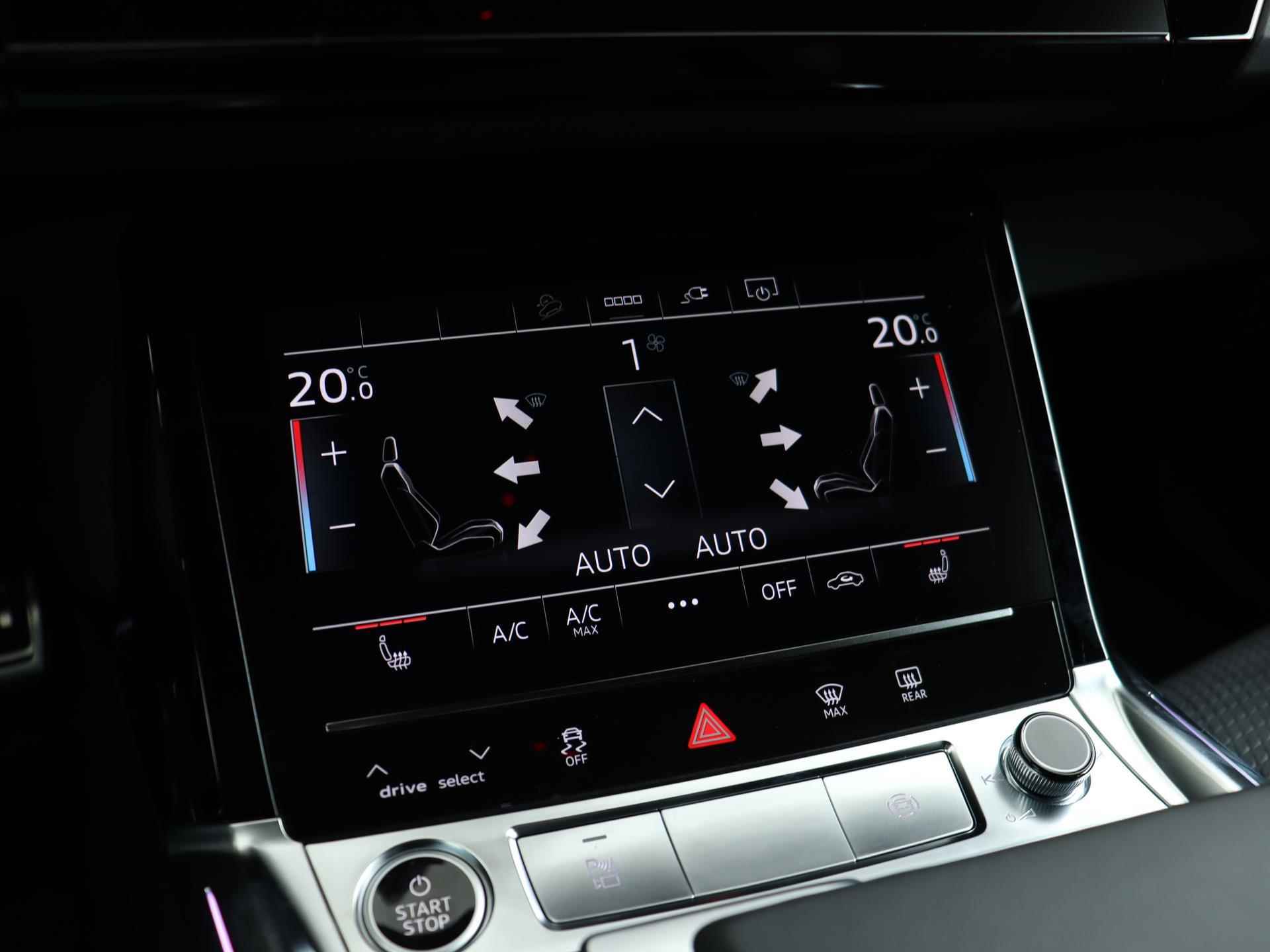 Audi Q8 Sportback e-tron 55 quattro S Edition 115 kWh | Panoramadak | Camera | LED | Adaptive Cruise | Stoelverwarming | Navigatie | - 43/46