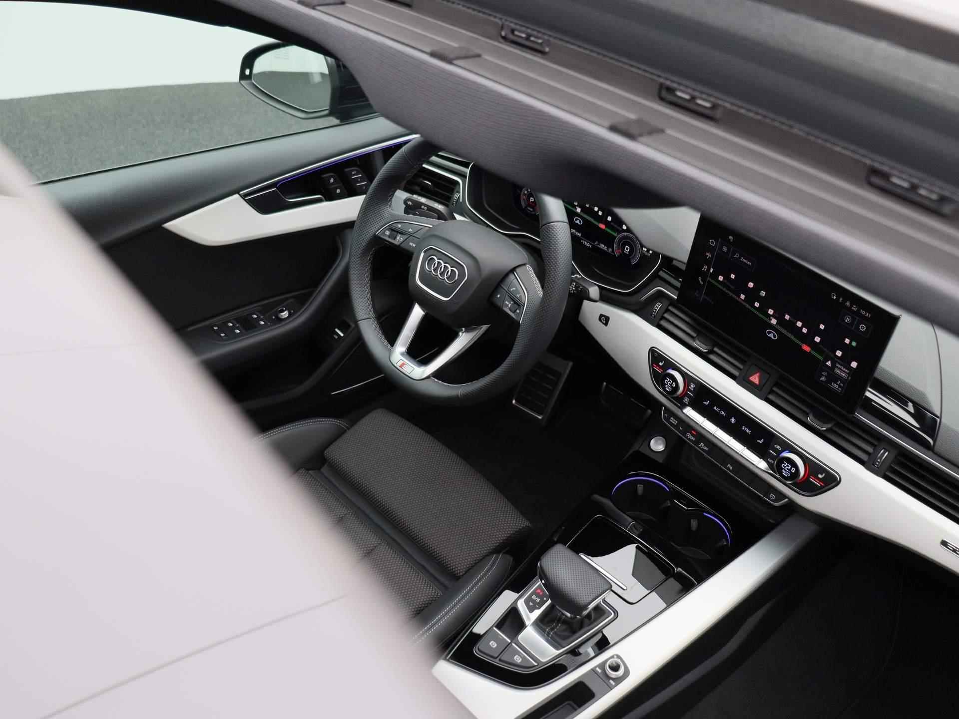 Audi A5 Sportback 40 TFSI quattro S edition 204 PK | S-line Interieur | S-line Exterieur | Automaat | Camera | Navigatie | Virtual cockpit | Panoramadak | Matrix LED | Head-up display | Lichtmetalen velgen | Stoelverwarming | Audi drive select | Adaptive cruise control | Fabrieksgarantie | - 48/54