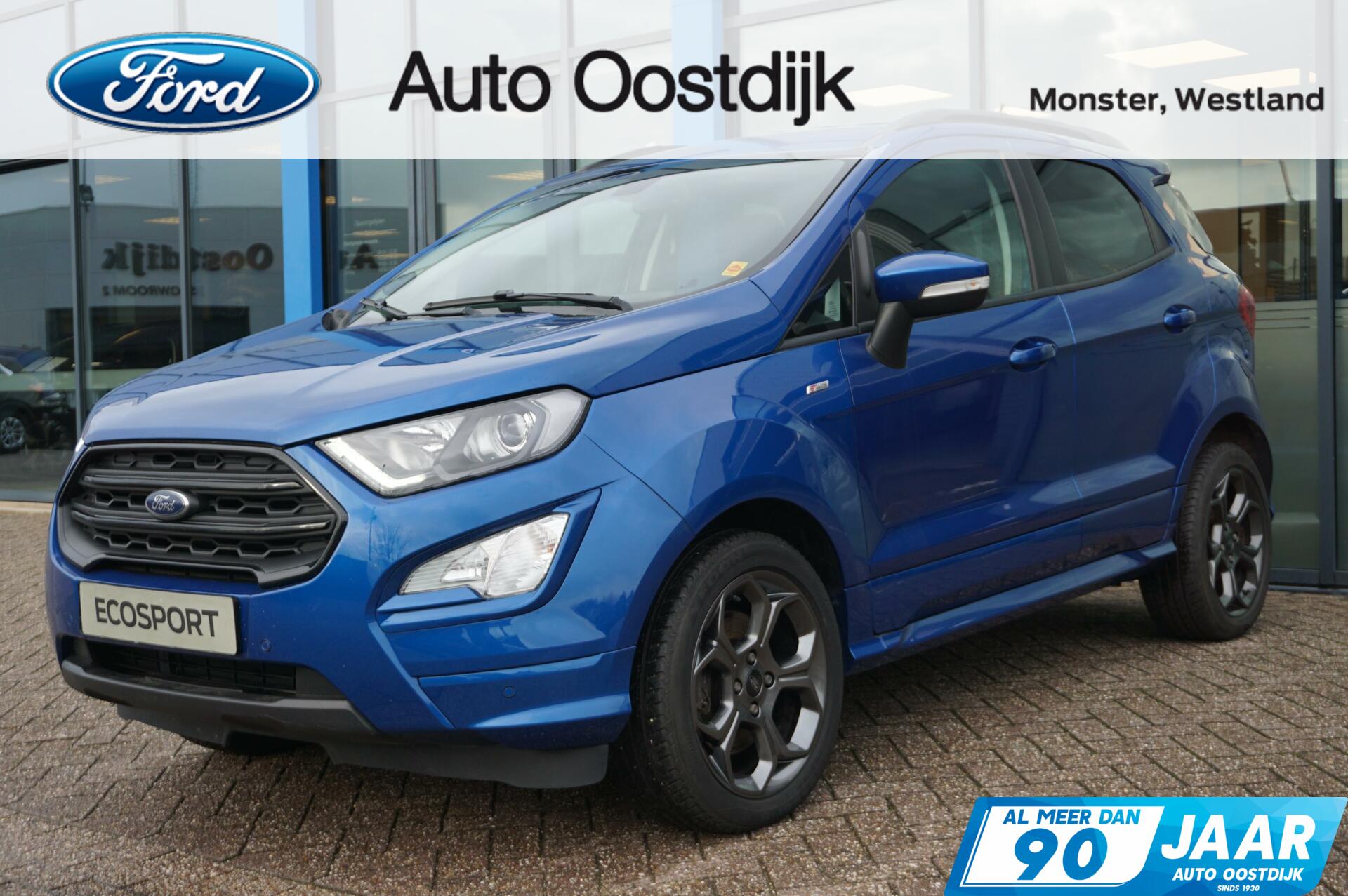 Ford EcoSport 1.0 EcoBoost ST-Line 125PK Automaat Winterpack Cruise Climate Carplay Afneembare Trekhaak Parkeersensoren B&O Privacy Glass *Sportief*