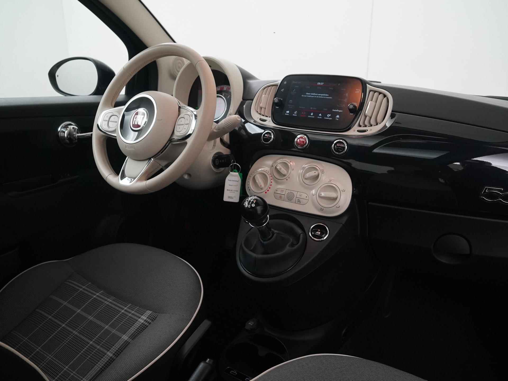 Fiat 500 1.0 Hybrid Lounge | Panoramadak | Apple/Android Carplay | Lichtmetalen Velgen | Zondag Open! - 2/33