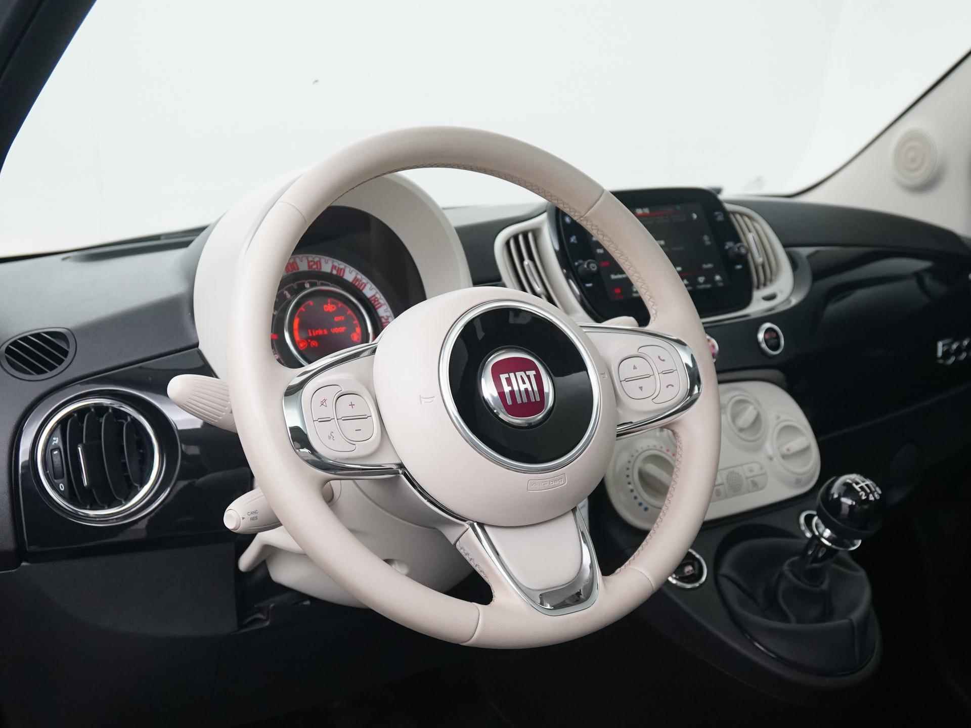 Fiat 500 1.0 Hybrid Lounge | Panoramadak | Apple/Android Carplay | Lichtmetalen Velgen | Zondag Open! - 28/33