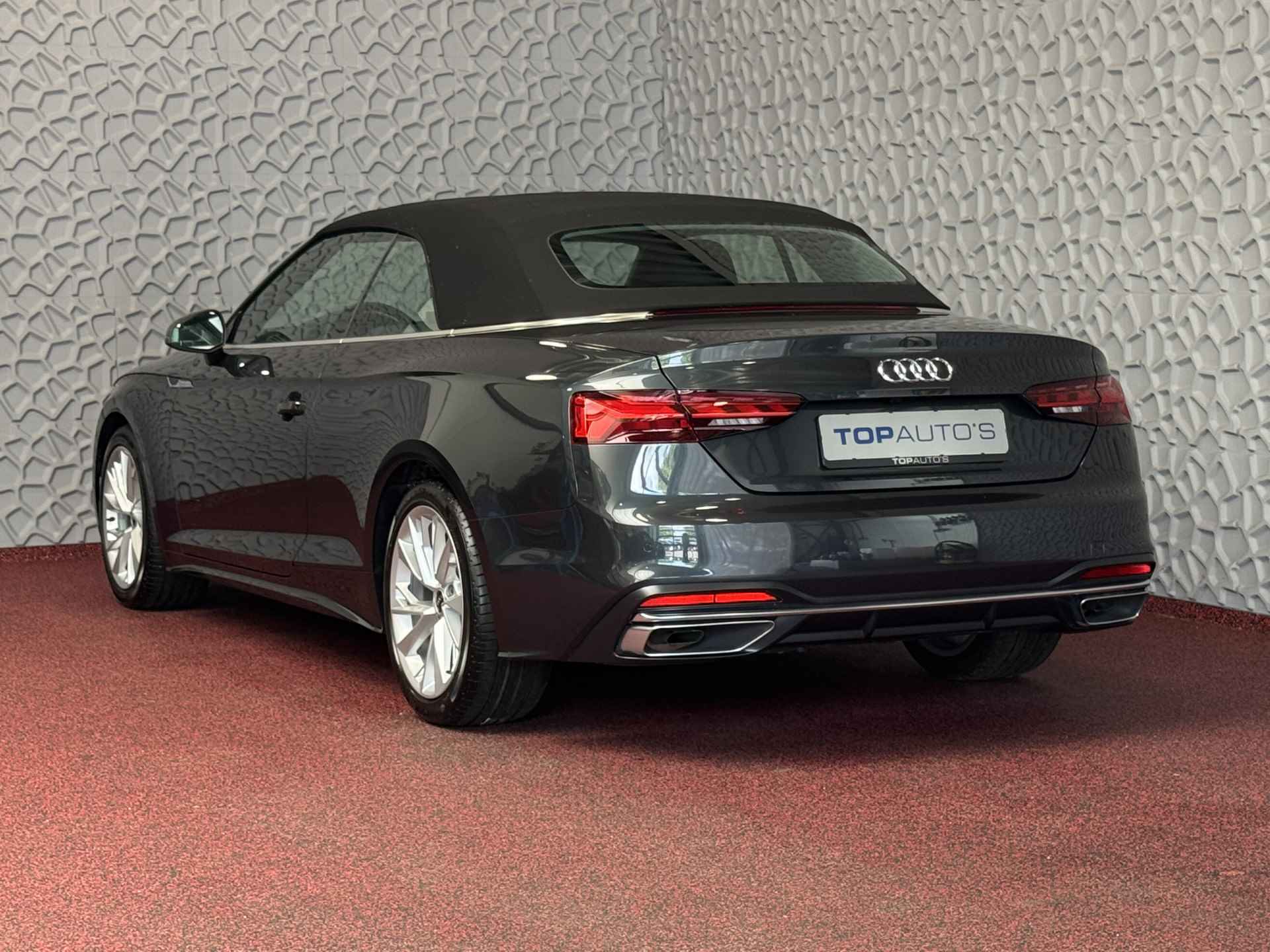 Audi A5 Cabriolet 40 TFSI 204 PK ADVANCED NEK/STOELVERW LEER NAVI CAMERA ADAP.CRUISE 05/2024 80.000.- NWPRS - 2/86