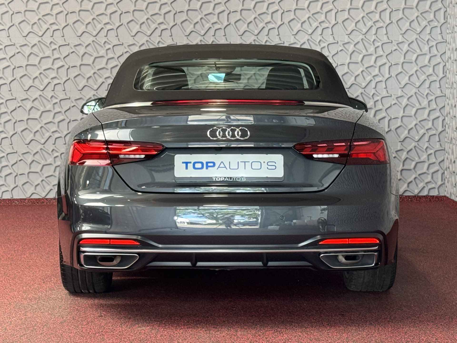 Audi A5 Cabriolet 40 TFSI 204 PK ADVANCED NEK/STOELVERW LEER NAVI CAMERA ADAP.CRUISE 05/2024 80.000.- NWPRS - 6/86