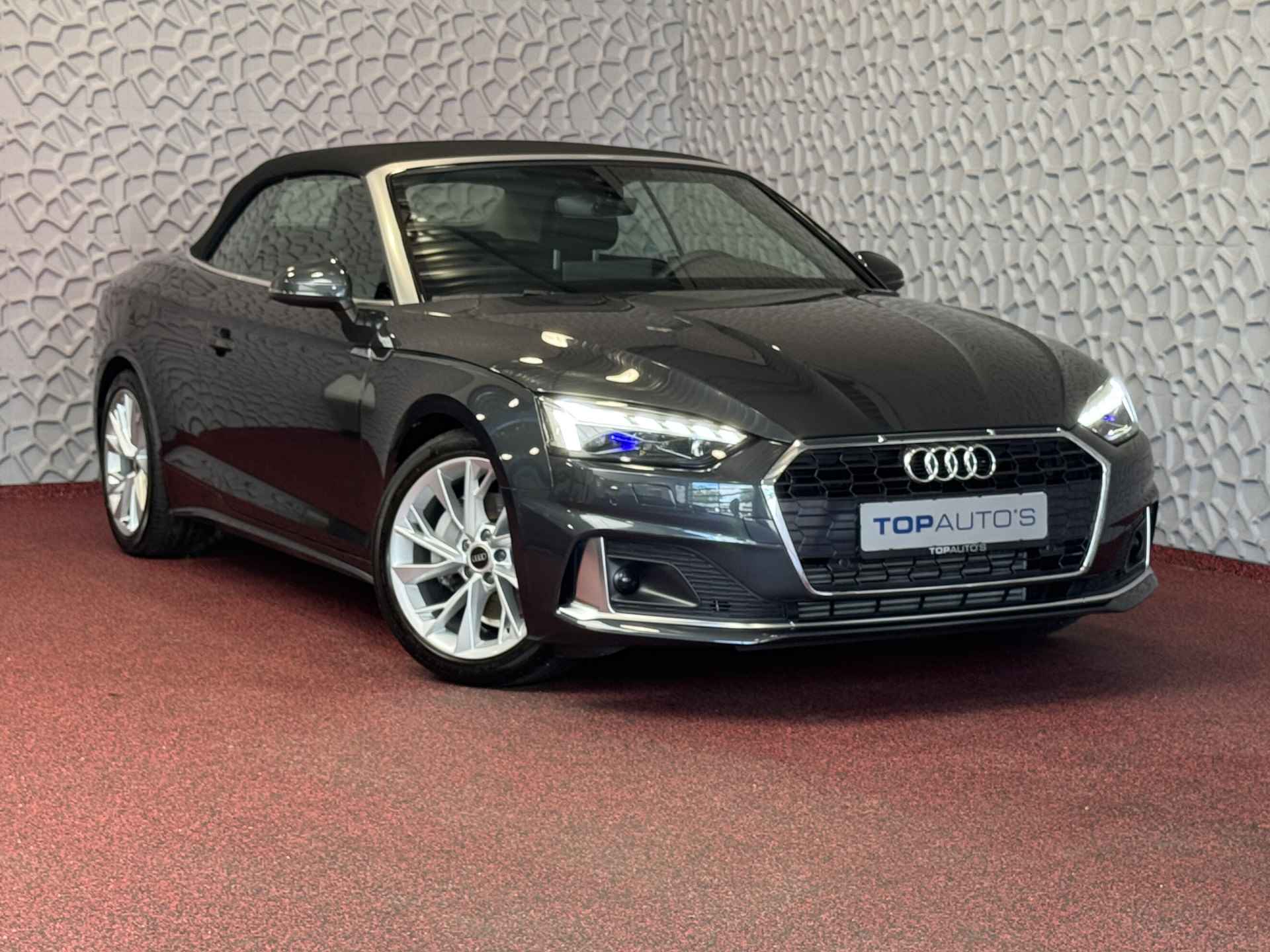 Audi A5 Cabriolet 40 TFSI 204 PK ADVANCED NEK/STOELVERW LEER NAVI CAMERA ADAP.CRUISE 05/2024 80.000.- NWPRS - 63/86