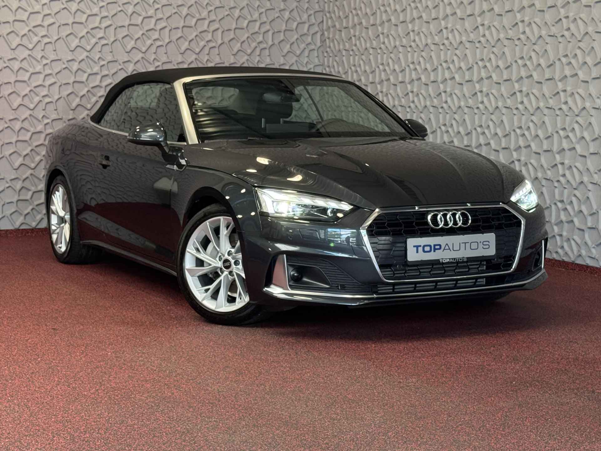 Audi A5 Cabriolet 40 TFSI 204 PK ADVANCED NEK/STOELVERW LEER NAVI CAMERA ADAP.CRUISE 05/2024 80.000.- NWPRS - 64/86