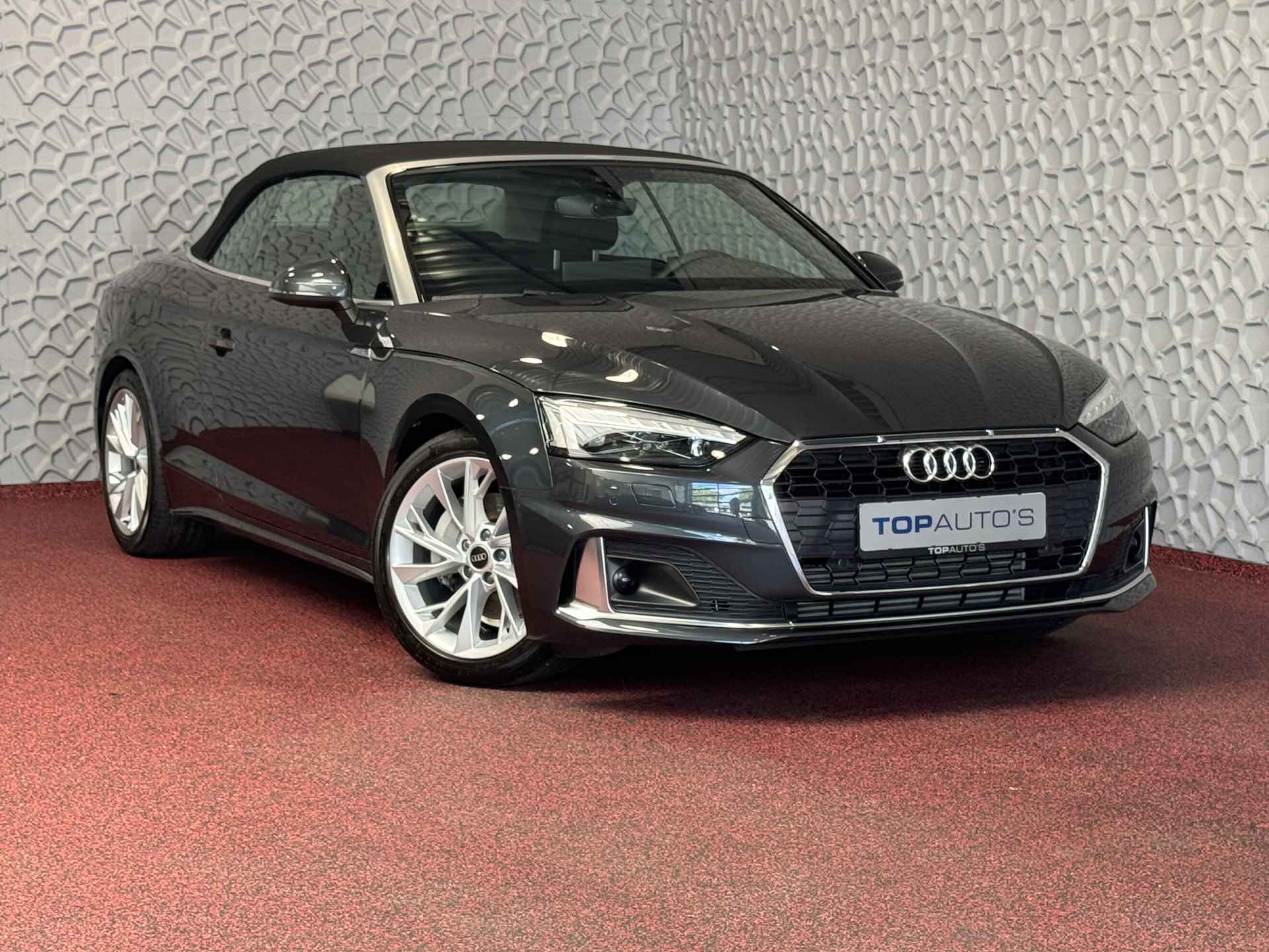 Audi A5 Cabriolet 40 TFSI 204 PK ADVANCED NEK/STOELVERW LEER NAVI CAMERA ADAP.CRUISE 05/2024 80.000.- NWPRS - 65/86