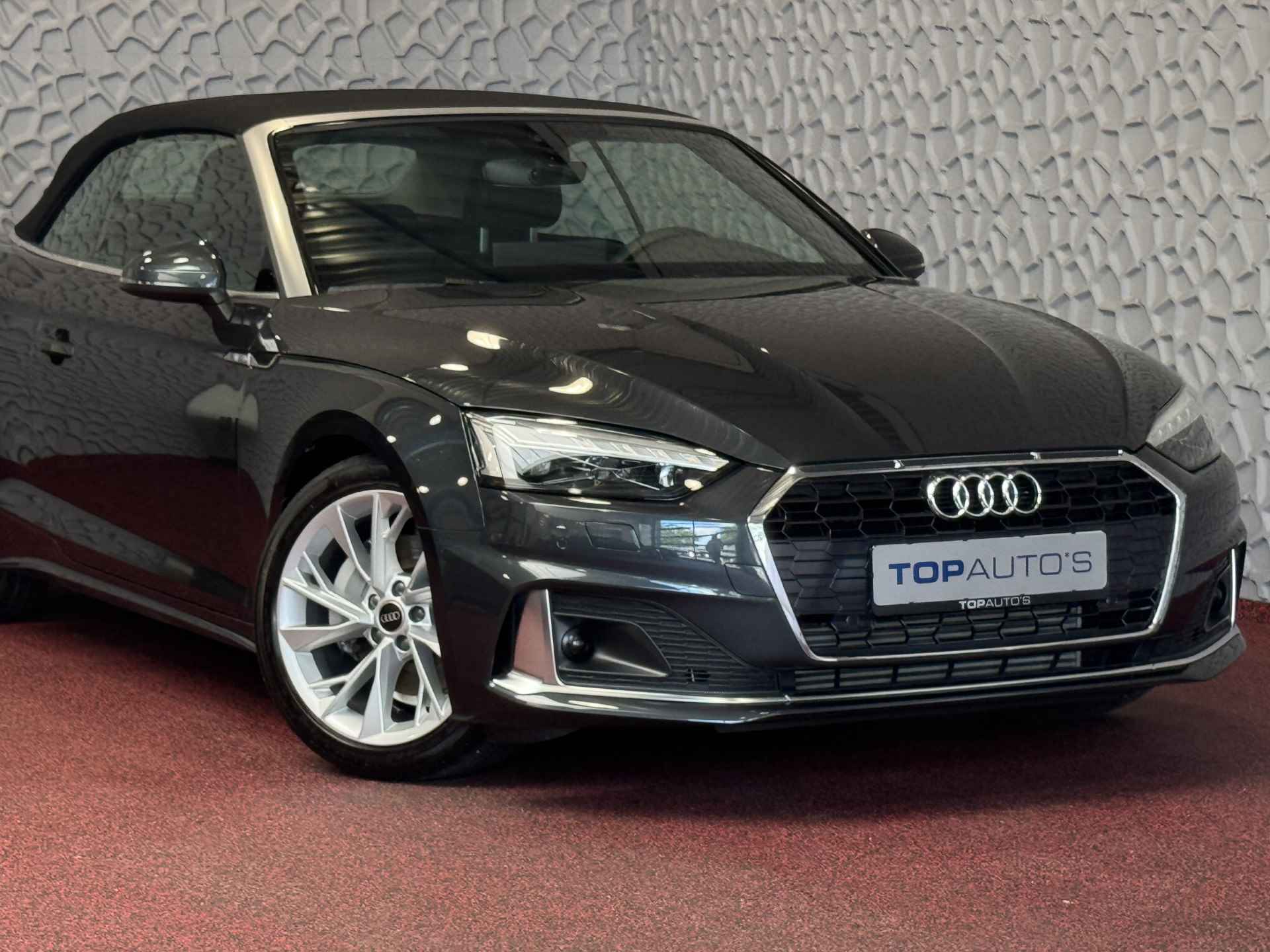 Audi A5 Cabriolet 40 TFSI 204 PK ADVANCED NEK/STOELVERW LEER NAVI CAMERA ADAP.CRUISE 05/2024 80.000.- NWPRS - 66/86