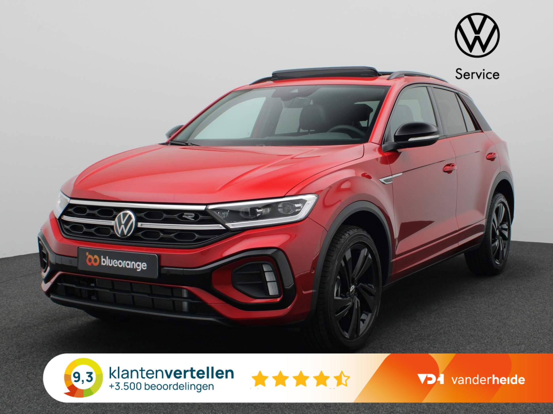 Volkswagen T-Roc 1.5 TSI R-Line Business 150PK DSG Black Style, LED-Matrix, Keyless Entry & Start, Pano-Schuifdak, Achteruitrijcamera, Travel Assist, 18" LM Velgen