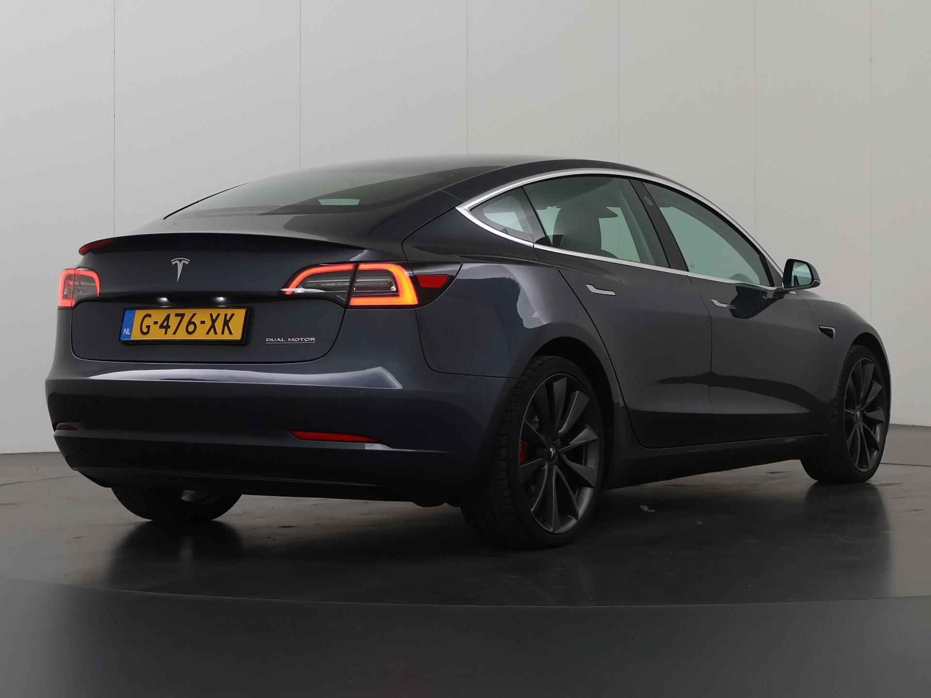 Tesla Model 3 Performance AWD 75 kWh | Panoramadak | Lederen Interieur | Adaptieve CruiseControl | LED | Camera | Lichtmetalen velgen | 462pk | - 3/35