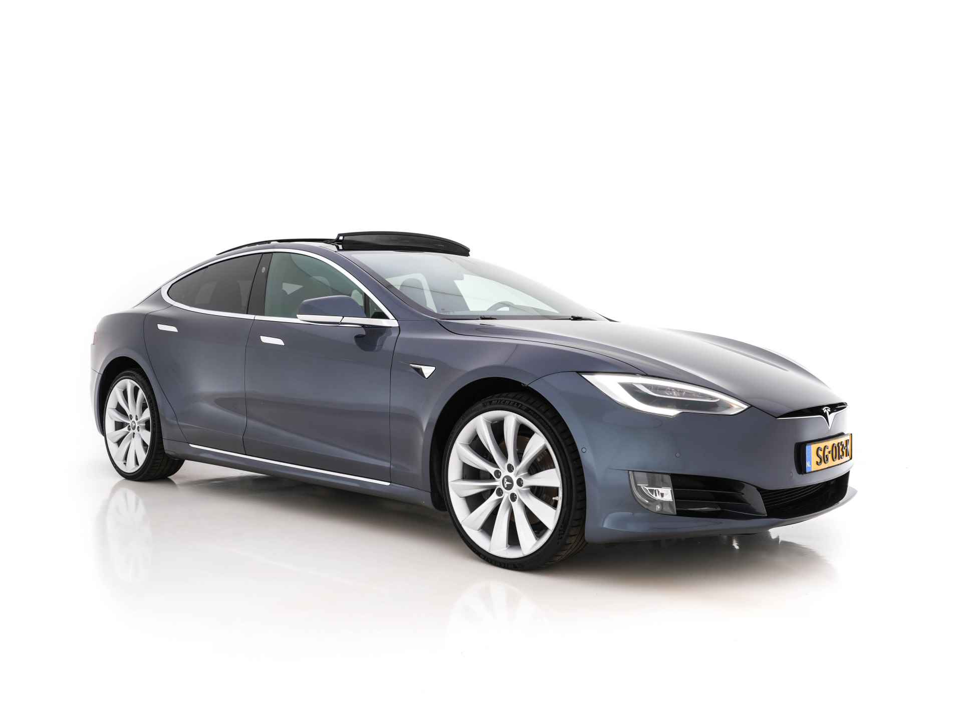 Tesla Model S 100D (INCL-BTW) *PANO | NAPPA-VOLLEDER | AUTO-PILOT | AIR-SUSPENSION | FULL-LED |  ADAPTIVE-CRUISE | KEYLESS | MEMORY-PACK | SURROUND-VIEW | VIRTUAL-COCKPIT | SPORT-SEATS | 21''ALU* - 1/34