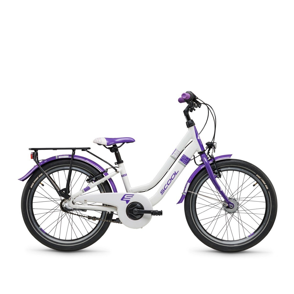 Scool chiX twin 20 Inch 3-Speed Meisjes White/Purple 20 inch 2024