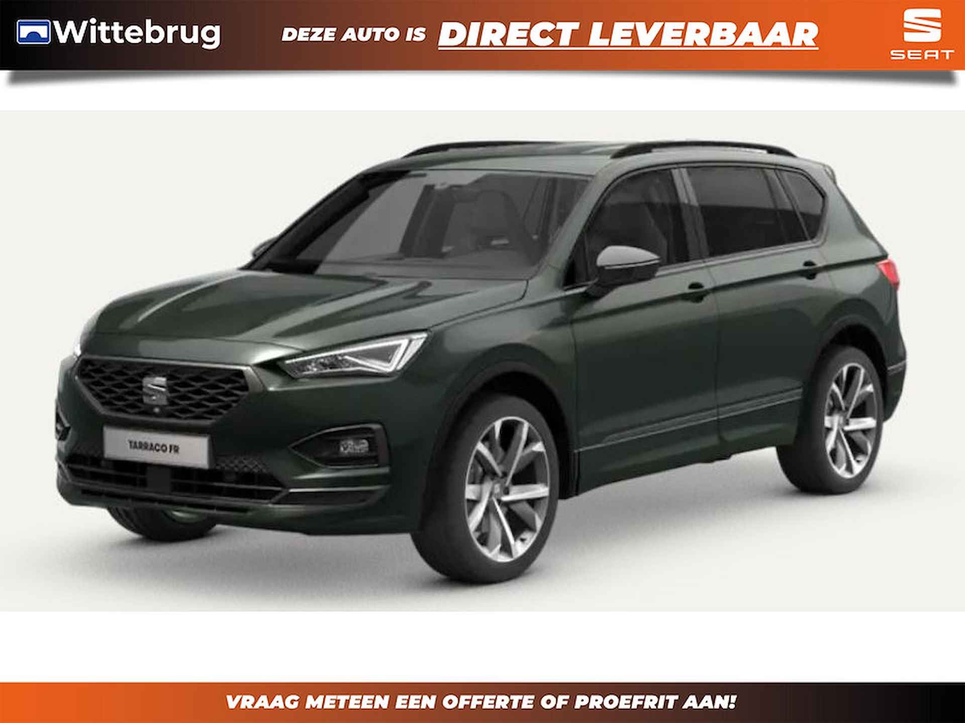 SEAT Tarraco 1.5 TSI FR Business Intense / DSG-7 / 20 inch lichtmetalen velgen / Elektrische achterklep met voetbediening / Stoelverwarming  / Verwarmde voorruit - 1/6