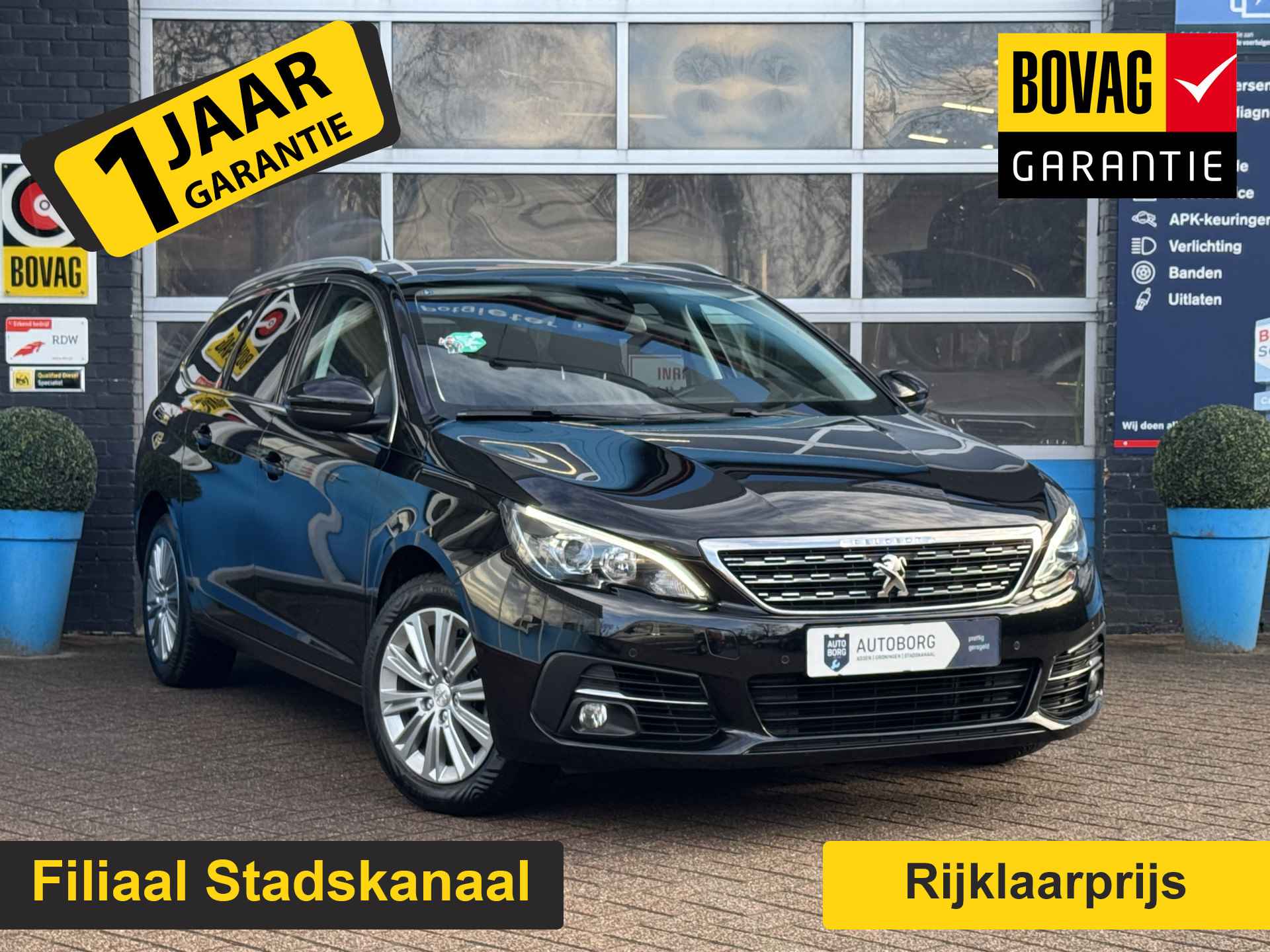 Peugeot 308 SW 1.2 PureTech Blue Lease Premium Prijs Inclusief Onderhoud & 12 Maand BOVAG Garantie | Trekhaak | Panoramadak |