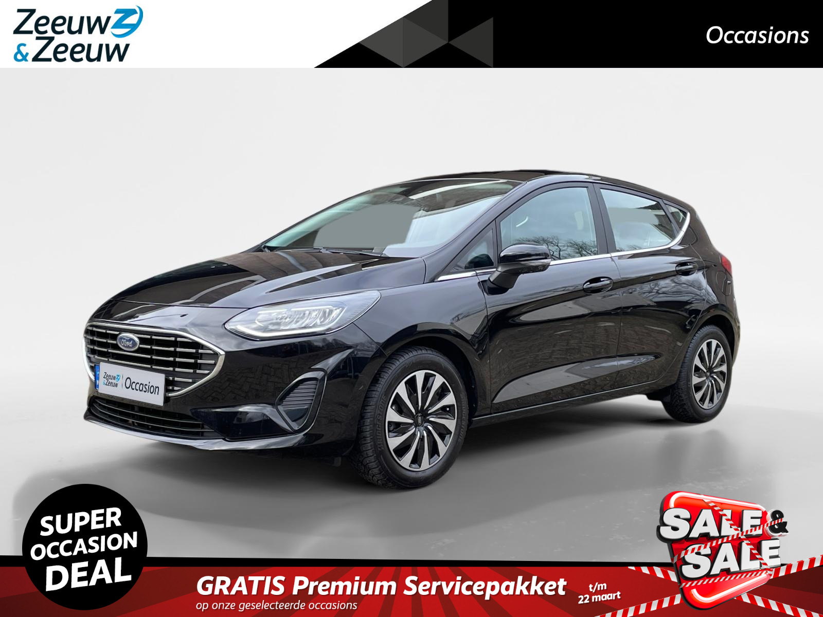 Ford Fiesta 1.0 EcoBoost Hybrid Titanium 125pk | Keyles Entry | LED | Winter Pack | Climate Control | Apple CarPlay/ Android Auto | Parkeersensoren | Cruise Control