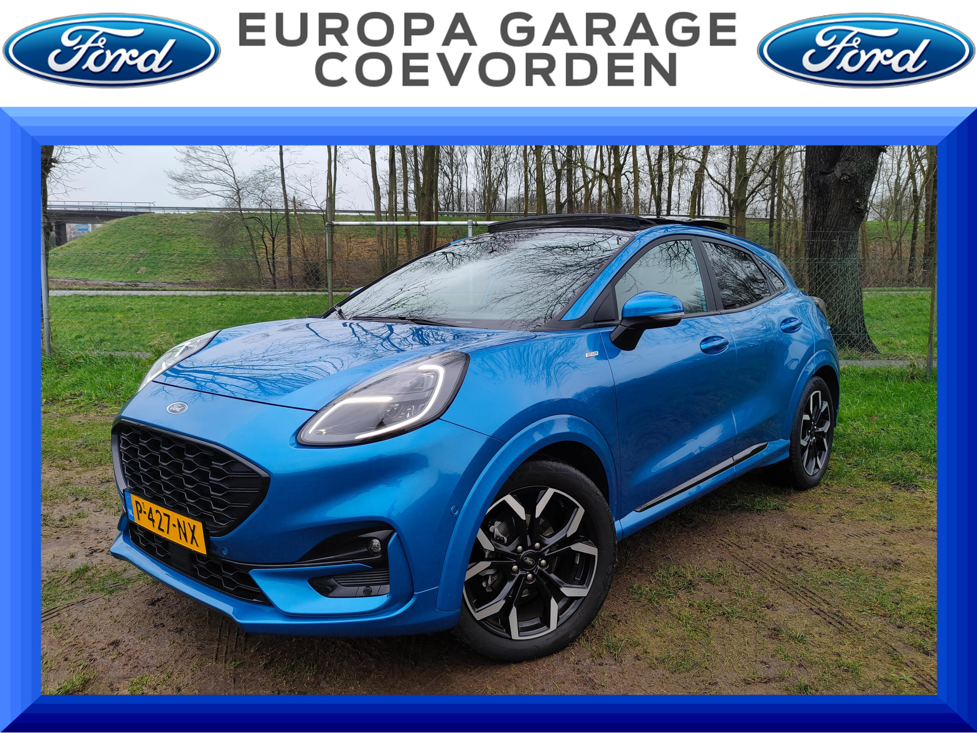 Ford Puma 1.0 Hybrid 125PK ST-Line X First Edition | SCHUIF/KANTEL DAK | ADAP. CRUISE | DODE-HOEK | WINTERPACK |