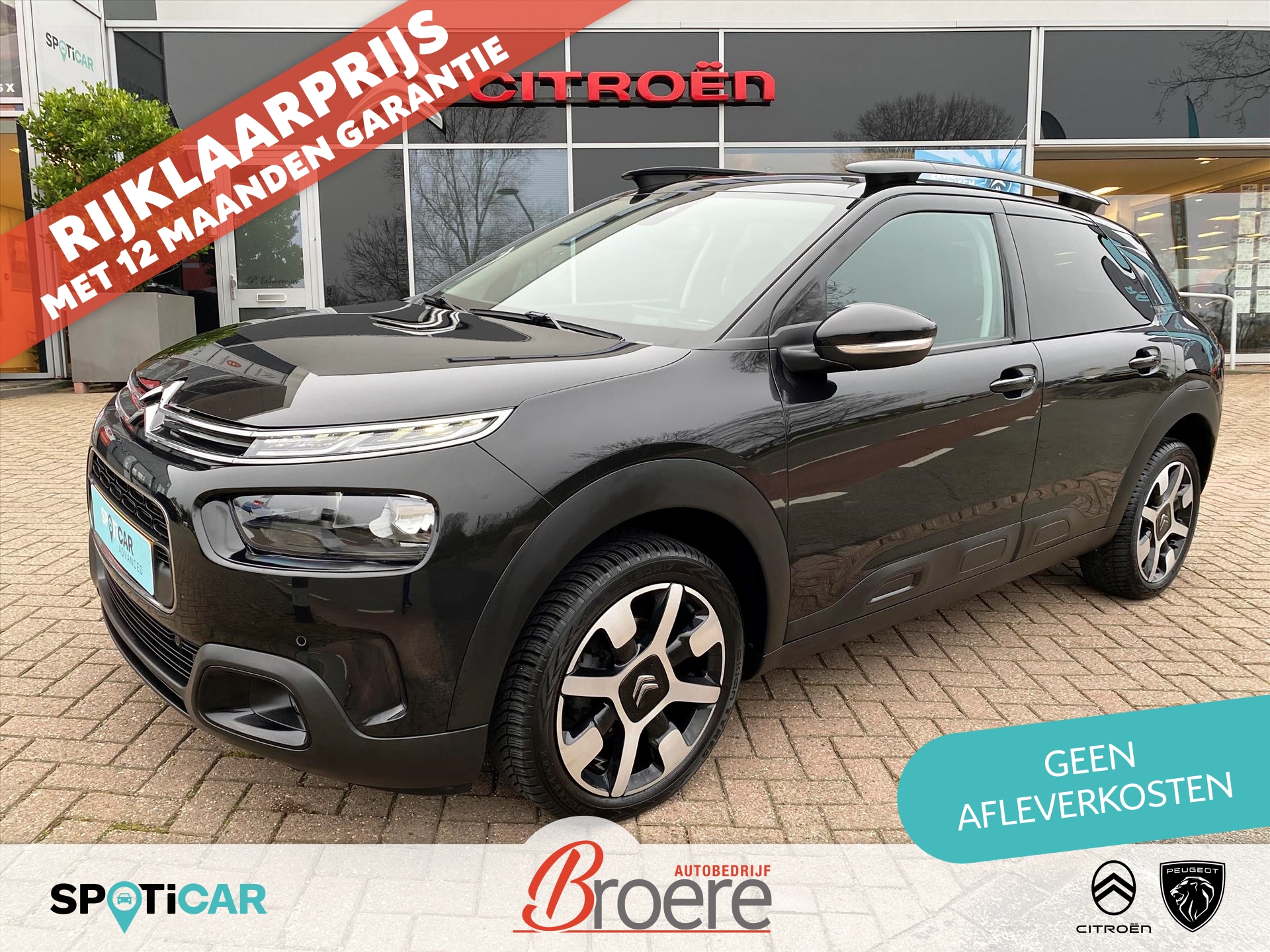 CITROEN C4 Cactus 1.2 Turbo 110pk Shine | comfort seats, panoramadak, verw. voorstoelen, camera, parkeersensoren v&a, dab, navigatie, 17 inch velgen, apple, android