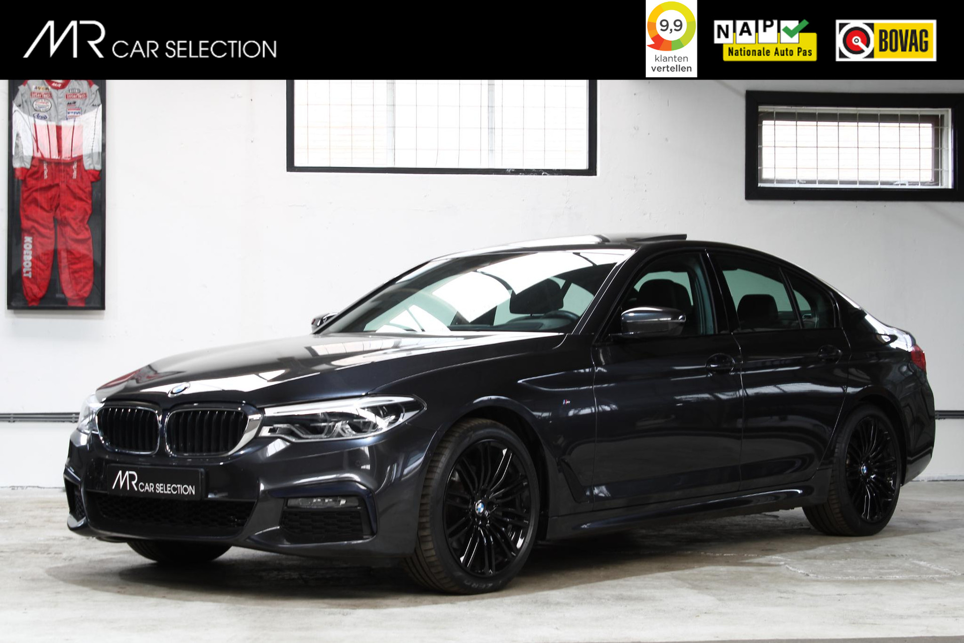 BMW 5-serie 520i High Executive Edition | M-Sport | Schuifdak | Elektr. Trekhaak | Head-Up | 19 inch | NL Auto |