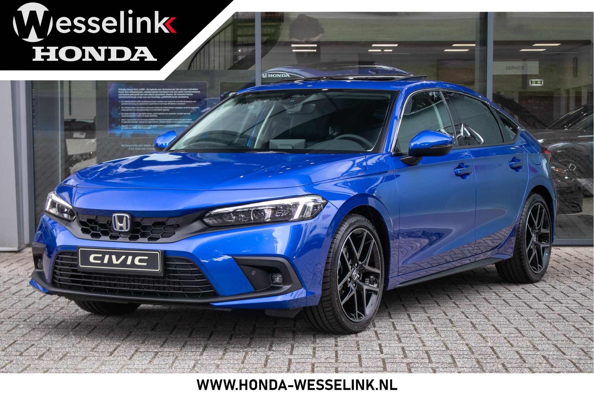 Honda Civic 2.0 e:HEV Advance - Consumentenprijs rklr | Honda Sensing | leder | schuif- k dak