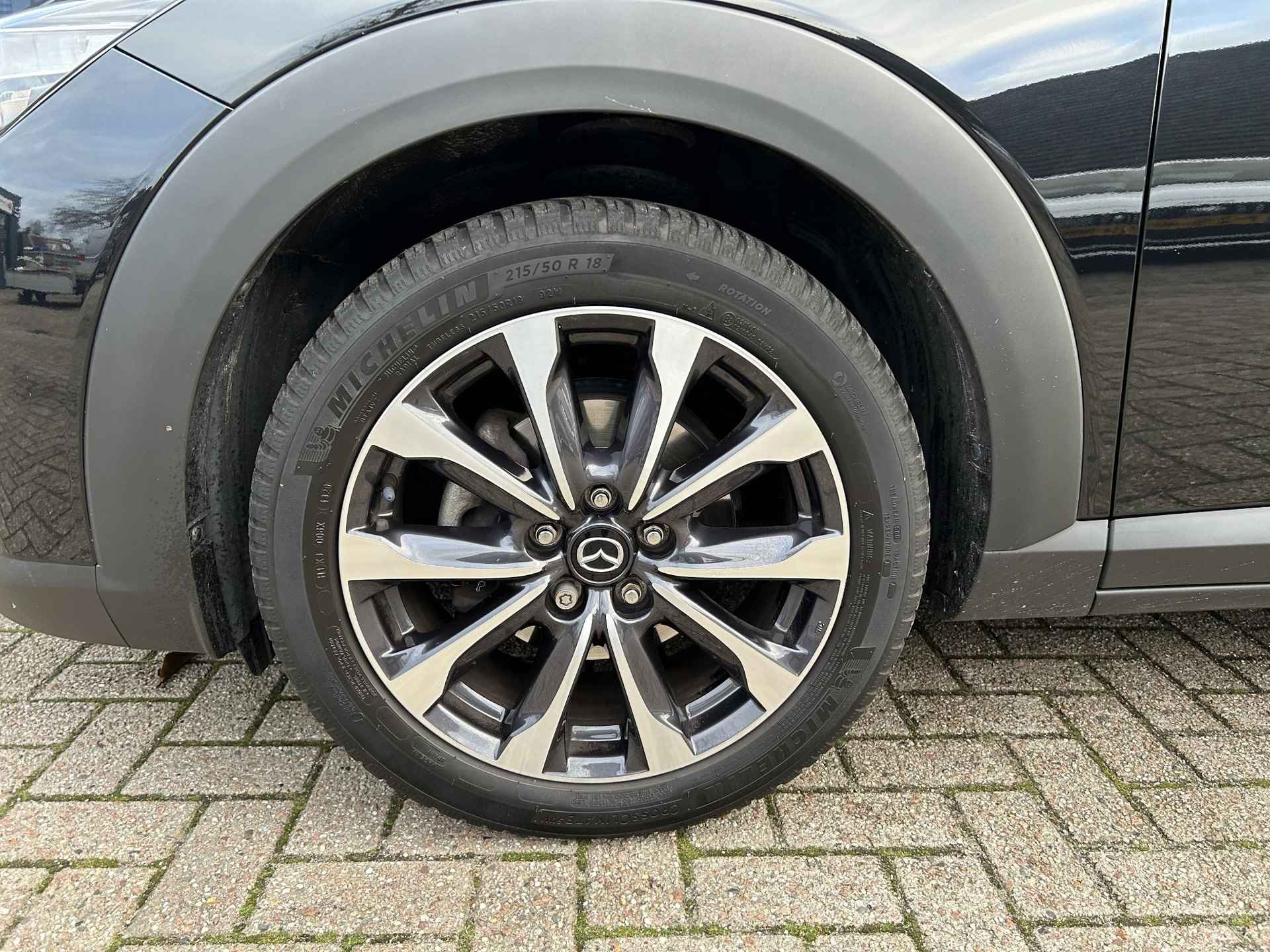 Mazda CX-3 2.0 SkyActiv-G 121 Sportive All Season banden | Navigatie | Lederen bekleding | Parkeersensoren | Lichtmetalen velgen | Stoelverwarming | DAB Radio - 36/48