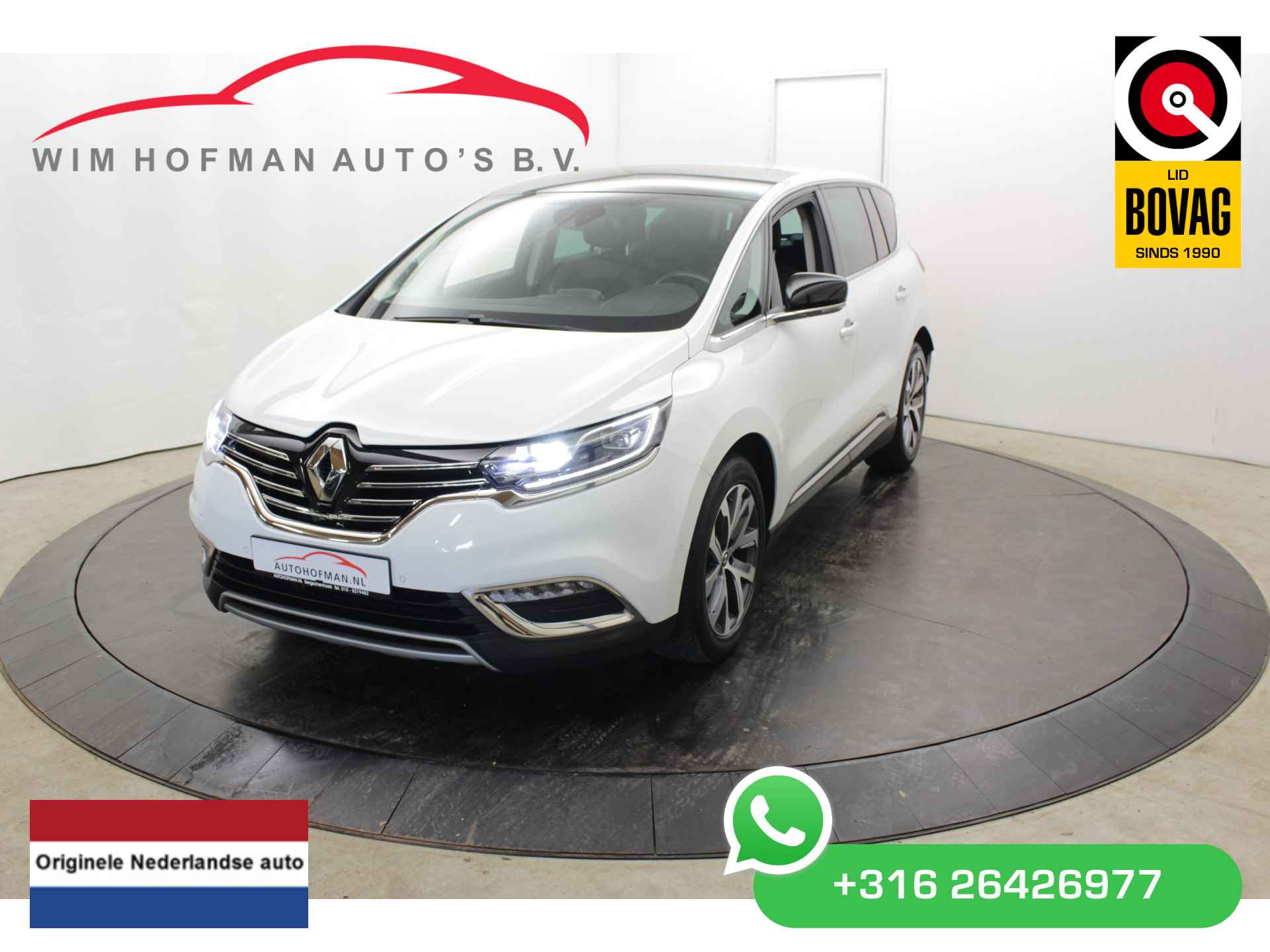 Renault Espace 1.6 TCe 200PK Dynamique 7Pers Panodak Trekhaak Leder Cruise PDC V+A Dodehoekdetec - 1/40