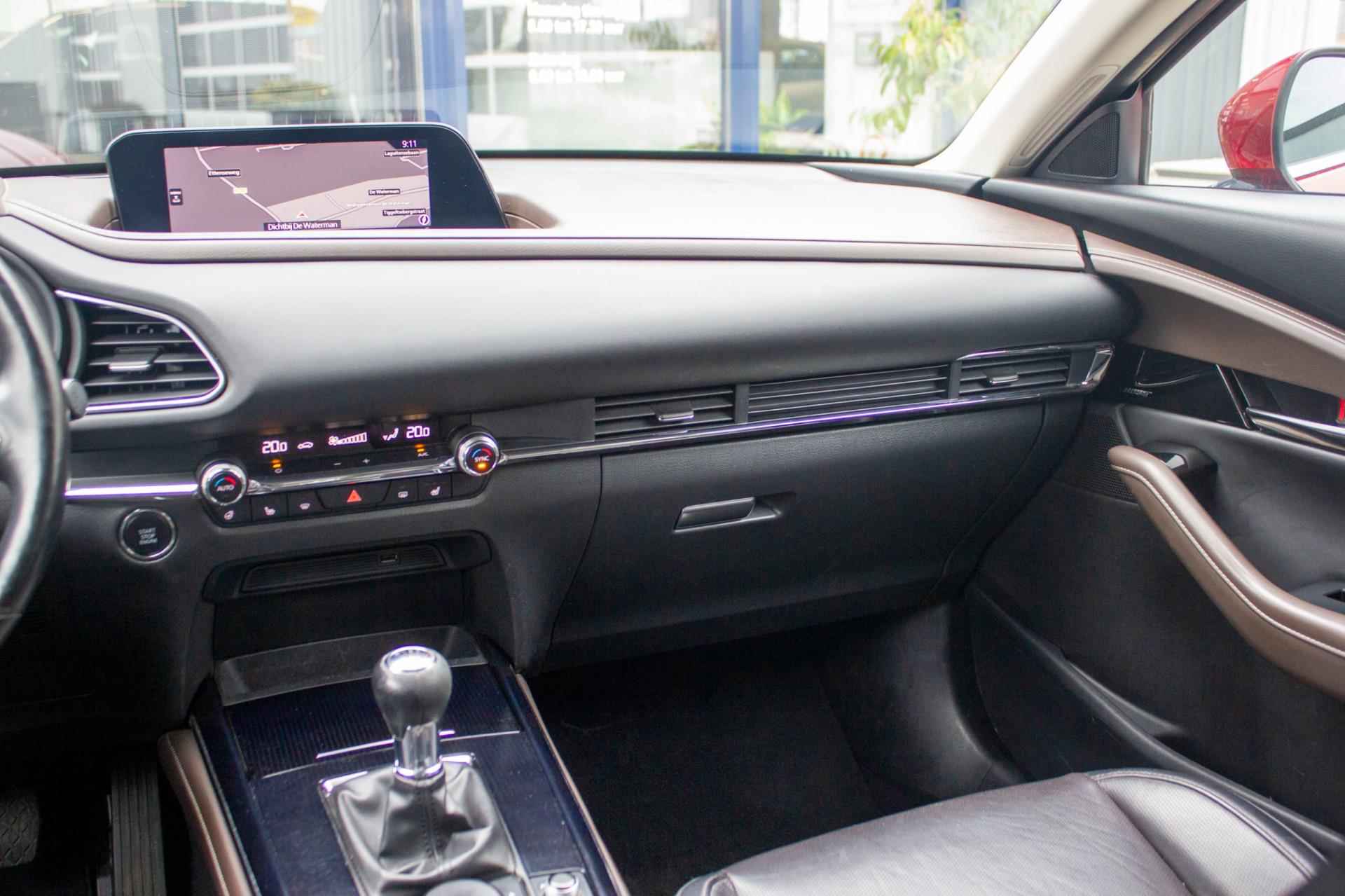 Mazda CX-30 2.0 e-SkyActiv-X M Hybrid Luxury | Prijs rijklaar incl. 12 mnd garantie | Navi Camera 18"Lmv Leder - 27/46
