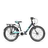 Scool Wave steel ltd 20 3-Speed Meisjes Dark Grey/Aqua 20 inch 2024