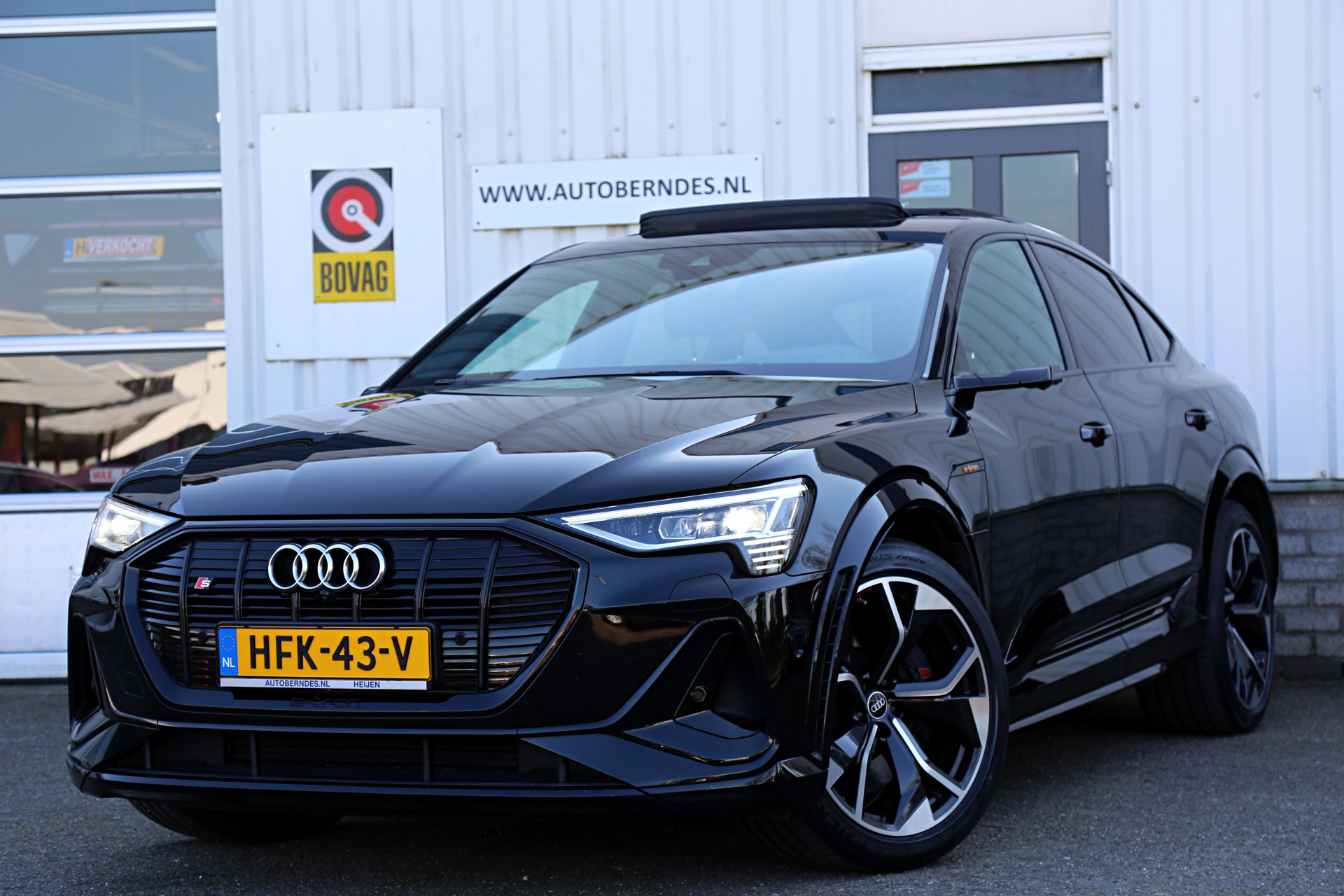 Audi e-tron Sportback S quattro 95 kWh 503PK*Excl. BTW*Perfect Onderh.*Adapt. Luchtvering/Pano/B&O/ACC/360Camera/3D camera/Memorie/HUDLED/Keyless Entr