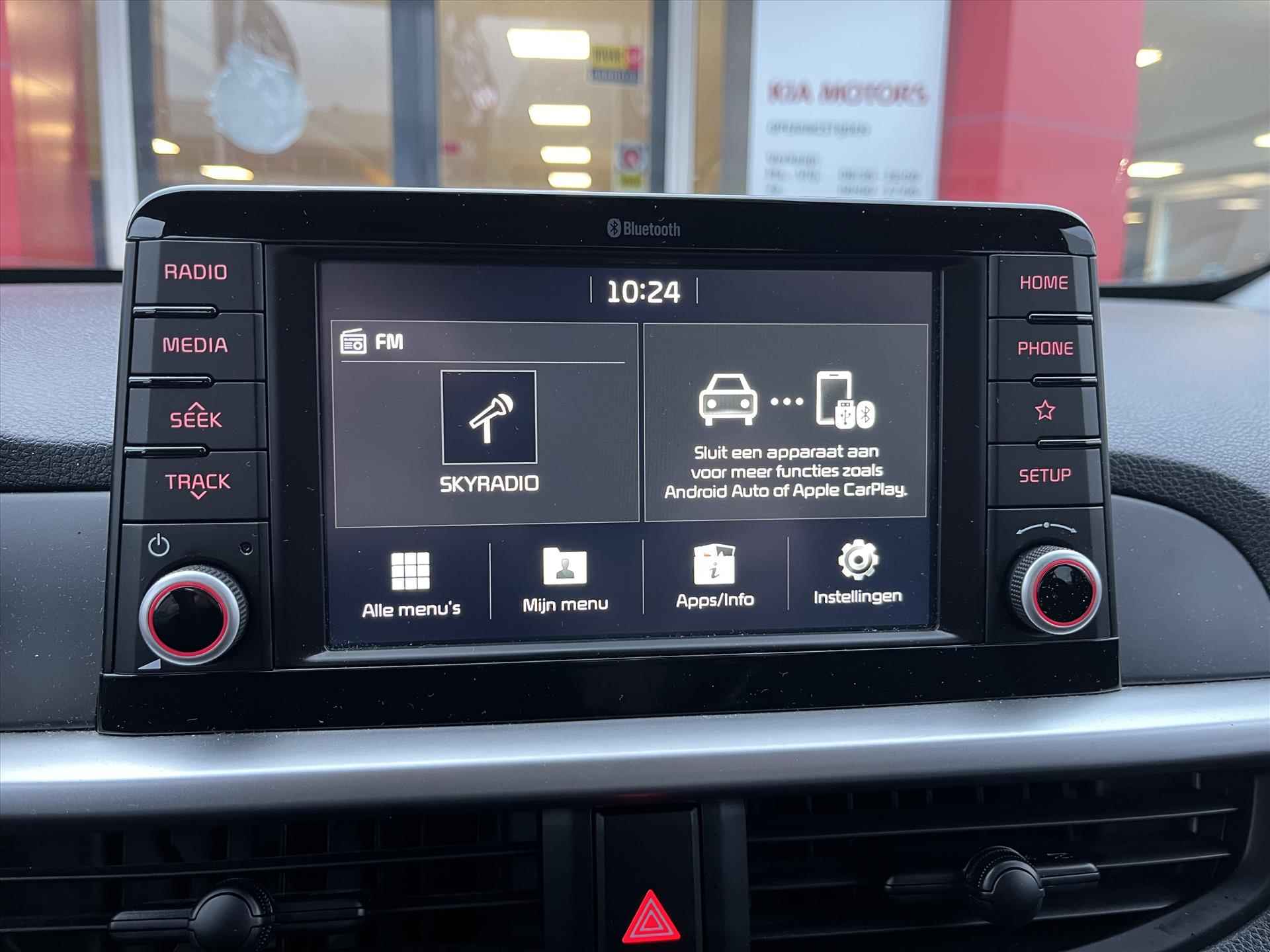 Kia Picanto 1.0 MPi 67pk 4-zits ComfortPlusLine Airconditioning | Navigatie via Carplay | Parkeercamera | - 20/27