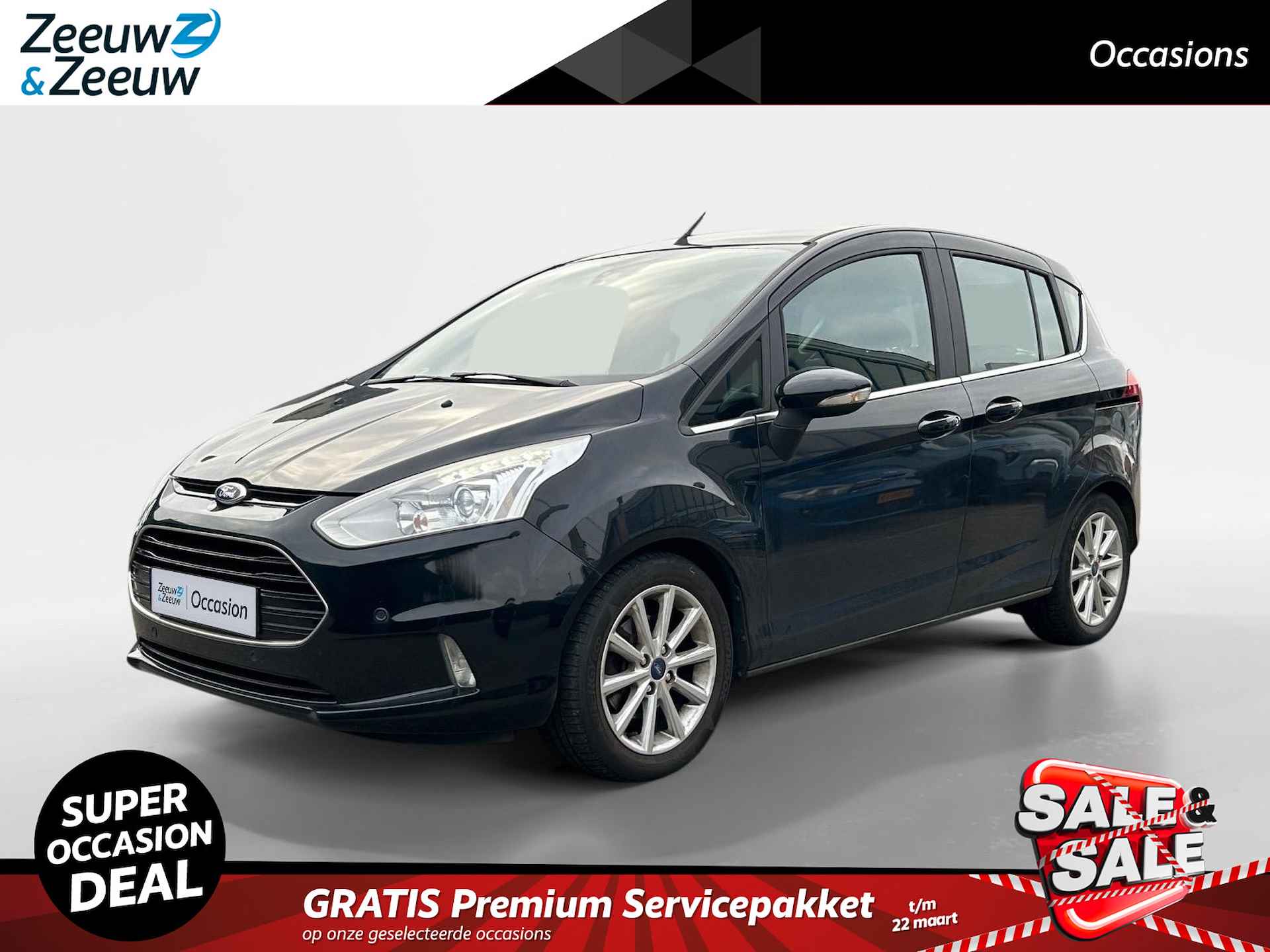 Ford B-Max 1.0 EcoBoost Titanium | Achteruit rij camera | Trekhaak | Schuifdeur | Climate control