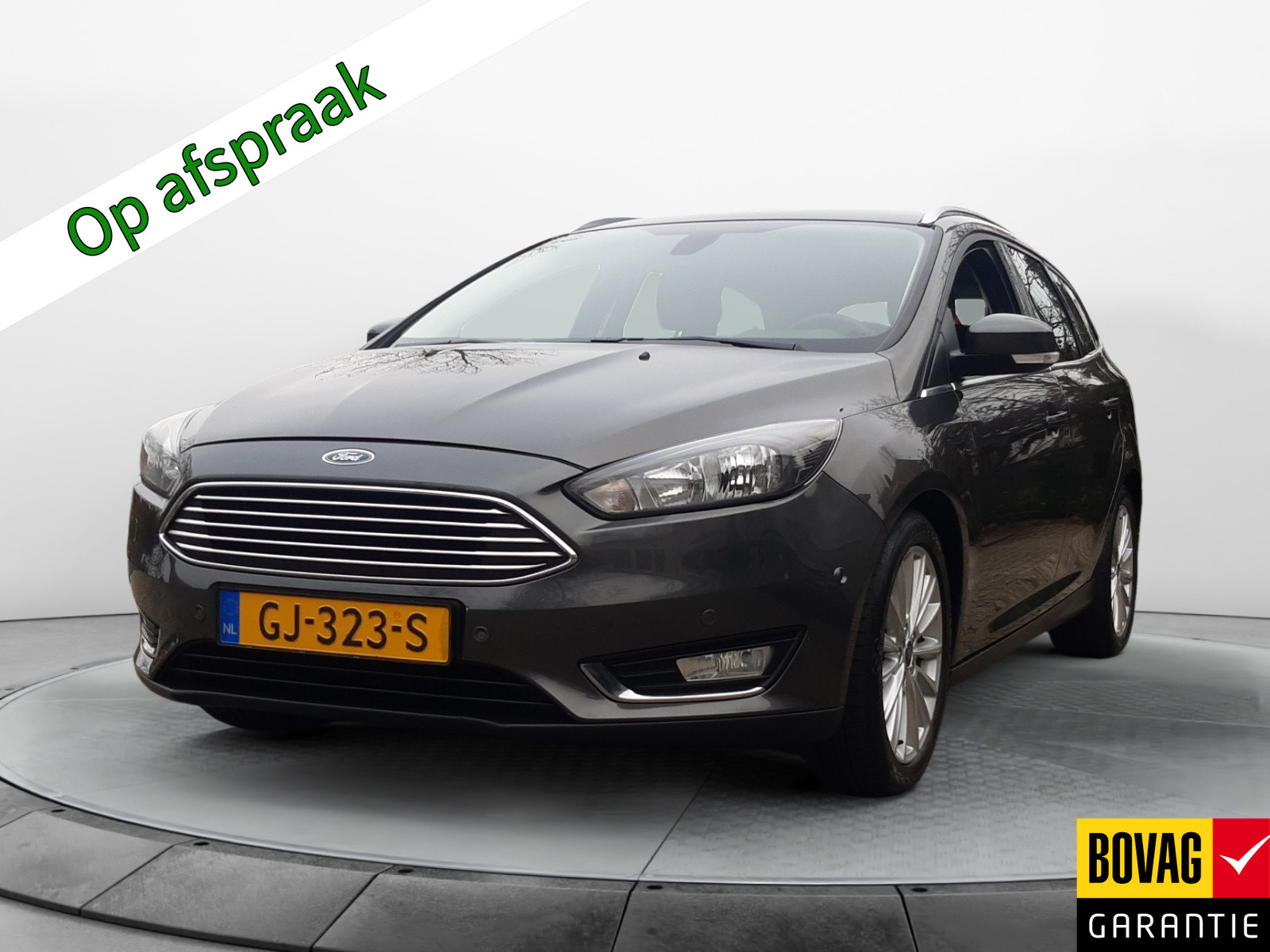 Ford FOCUS Wagon 1.0 Titanium Edition (126 PK) Keurig-Onderh., BOVAG-Garantie. NL-AUTO. Trekhaak, Navigatie, Airco/Climate, Cruise-Control, 17Inch-L.M.Velgen, Parkeer-Sensoren-V+A,